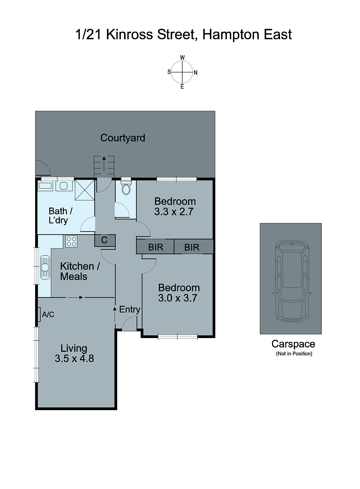1/21 Kinross Street, Hampton East VIC 3188 - Floorplan