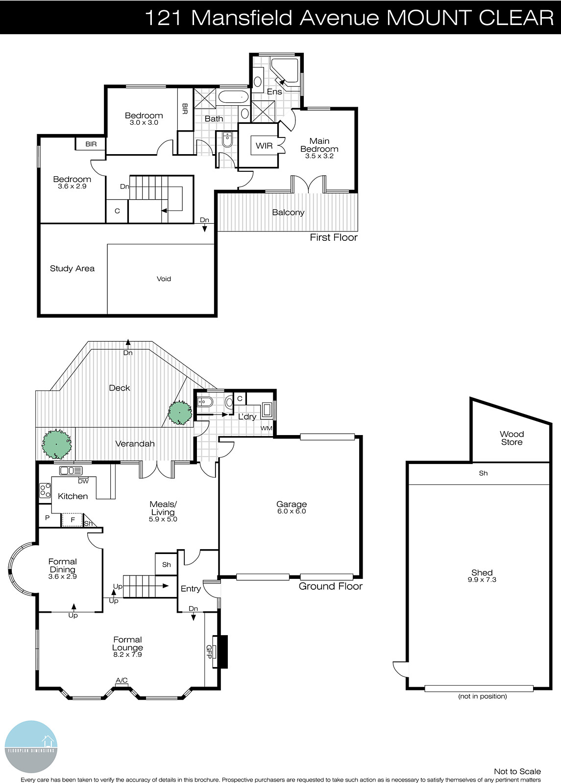 121 Mansfield Avenue, Mount Clear VIC 3350 - Floorplan