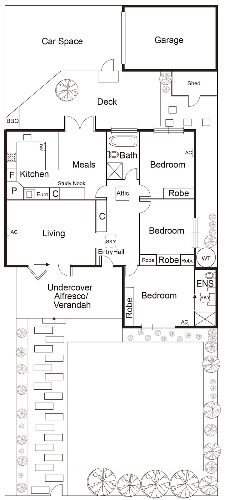 1/21 The Parade, Clarinda VIC 3169 - Floorplan
