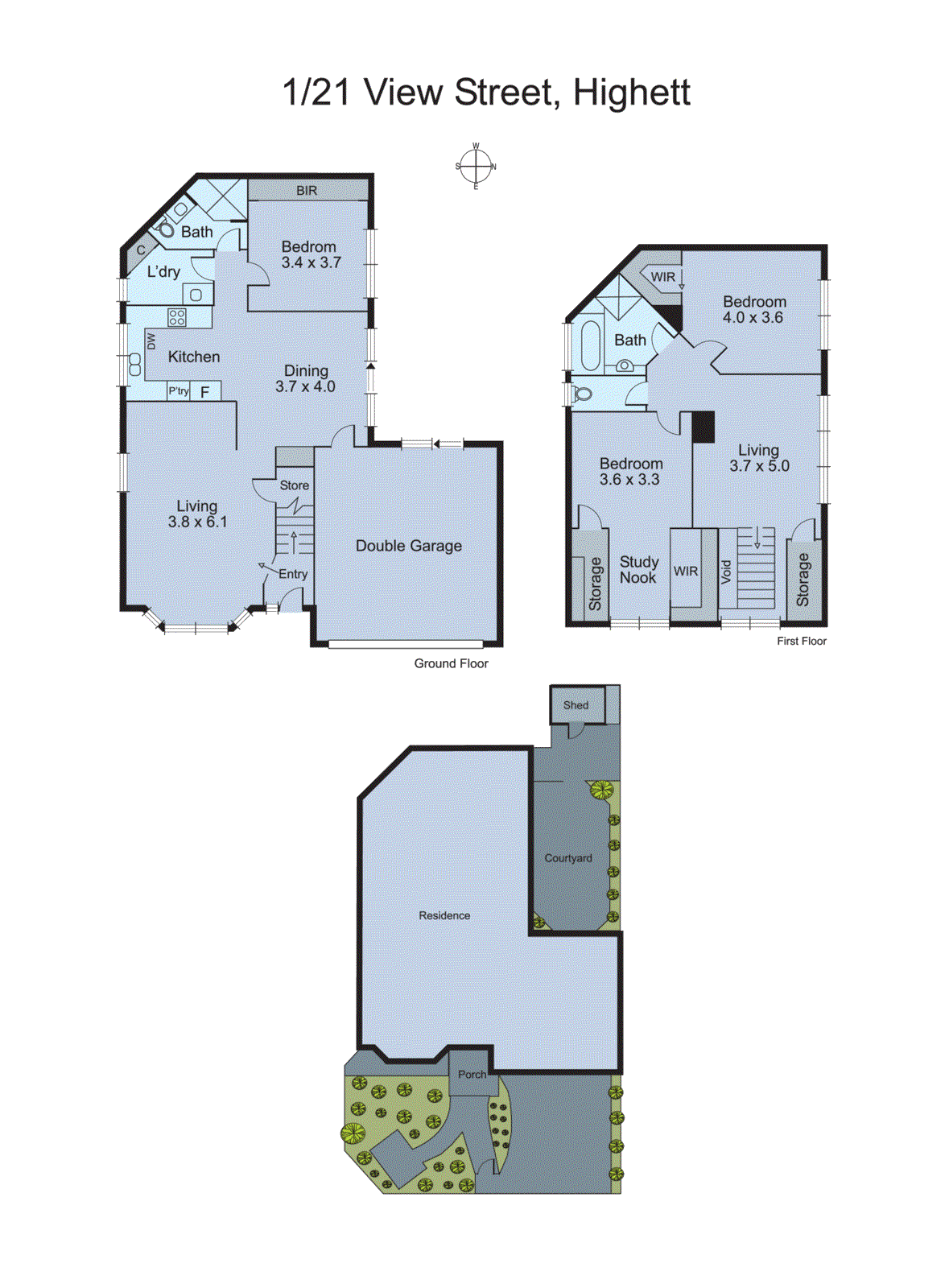 1/21 View Street, Highett VIC 3190 - Floorplan