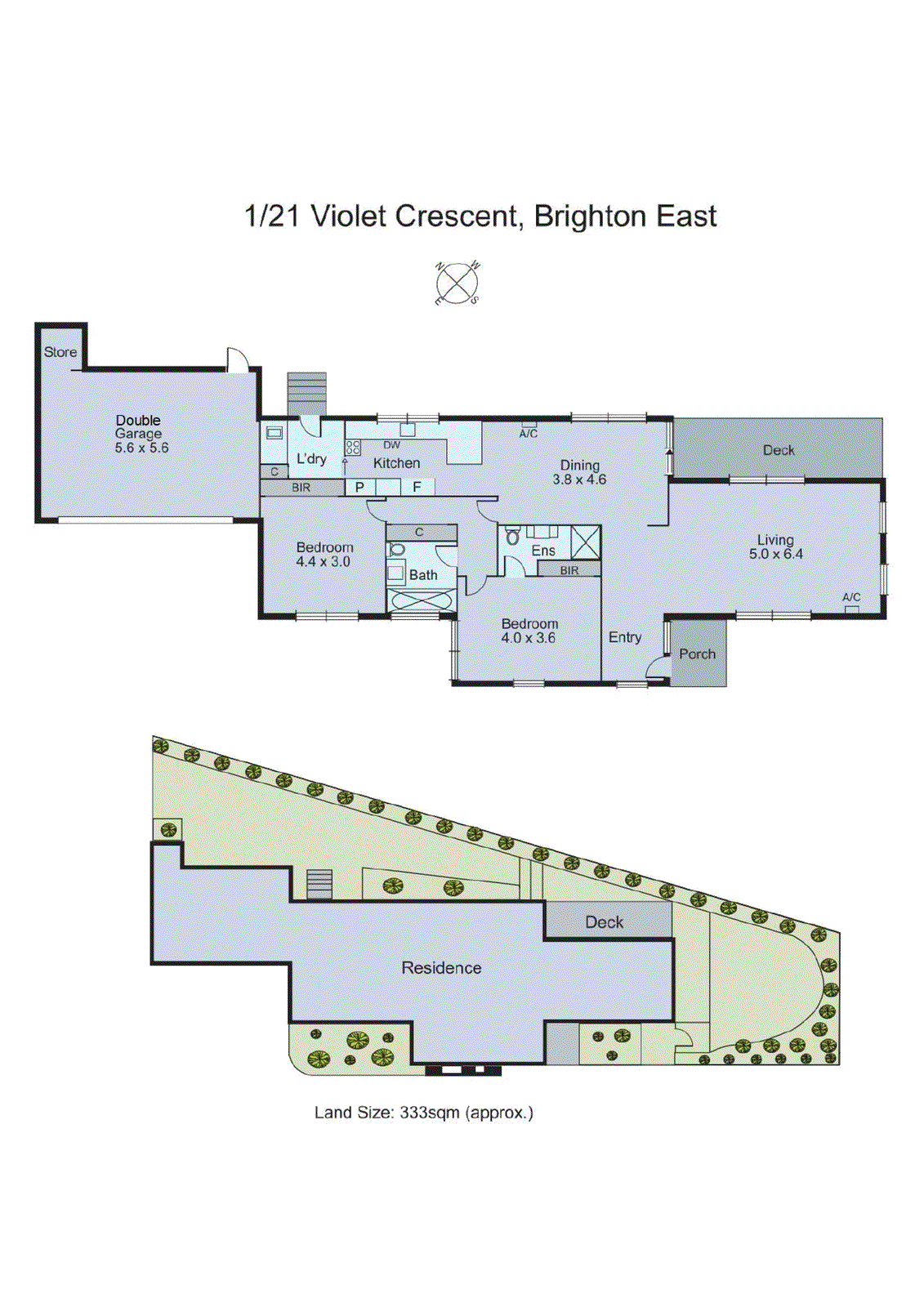 1/21 Violet Crescent, Brighton East VIC 3187 - Floorplan