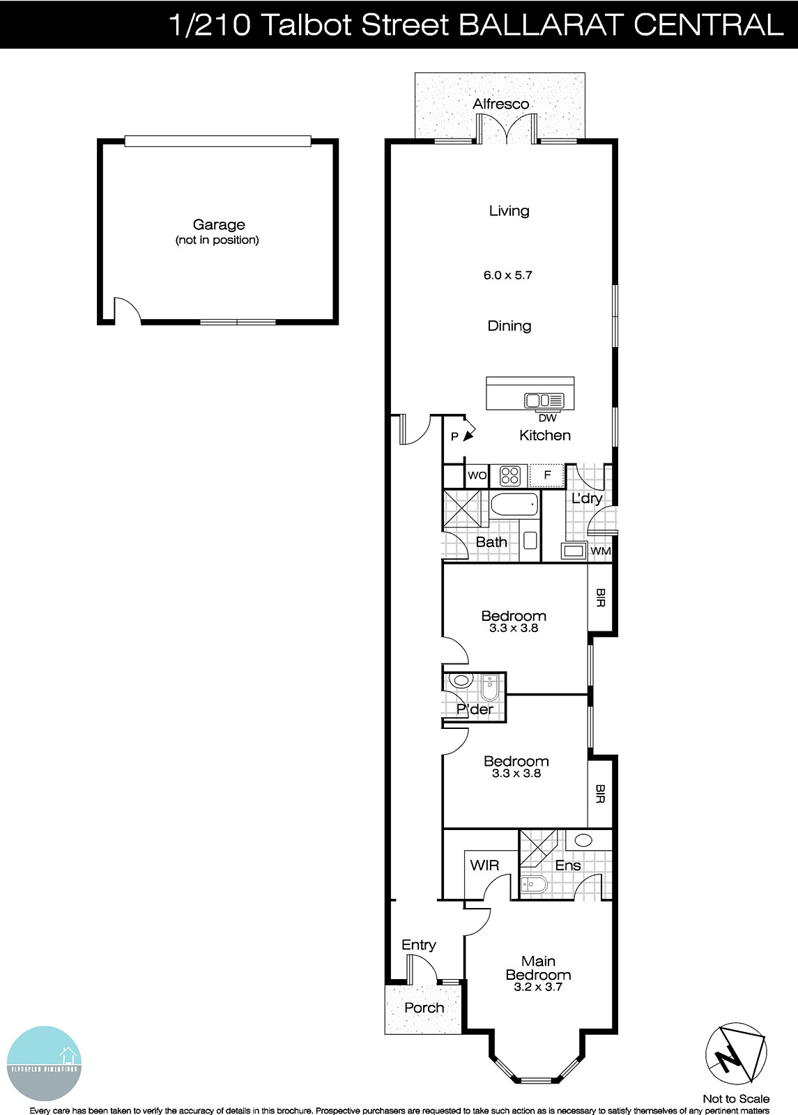 1/210 Talbot Street South, Ballarat Central VIC 3350 - Floorplan