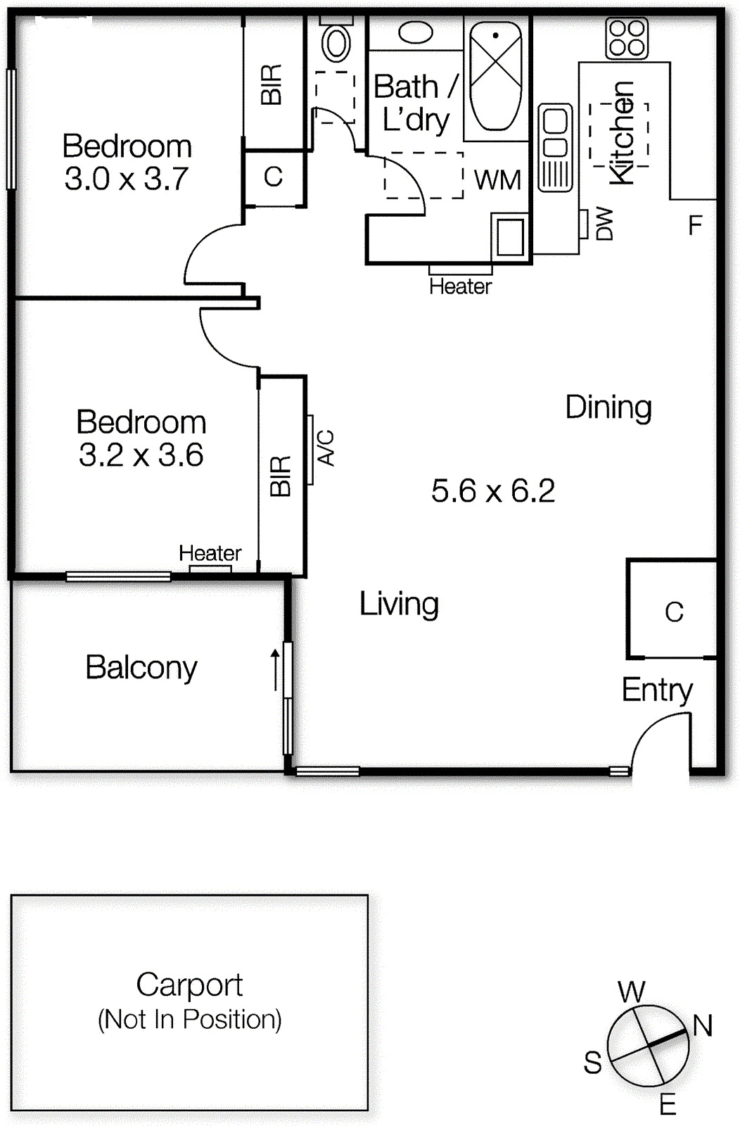 12/109 Hotham Street, Balaclava VIC 3183 - Floorplan
