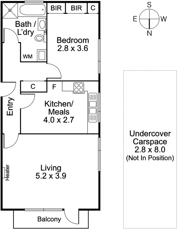 12/11 Herbert Street, St Kilda VIC 3182 - Floorplan