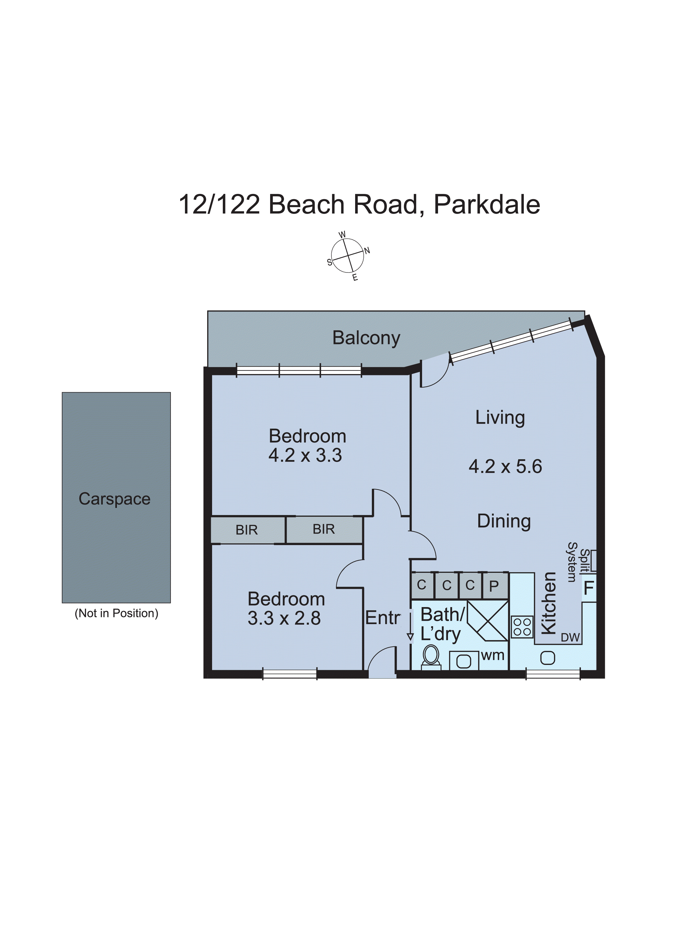 12/122 Beach Road, Parkdale VIC 3195 - Floorplan