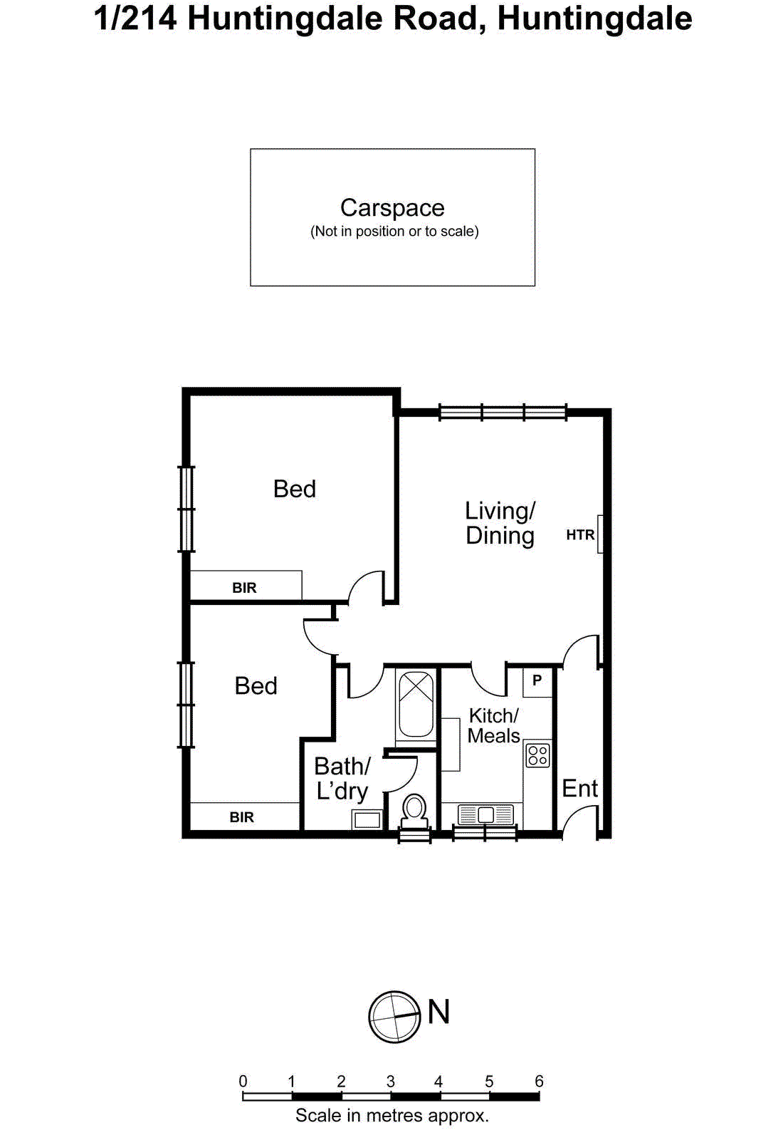 1/214 Huntingdale Road, Huntingdale VIC 3166 - Floorplan