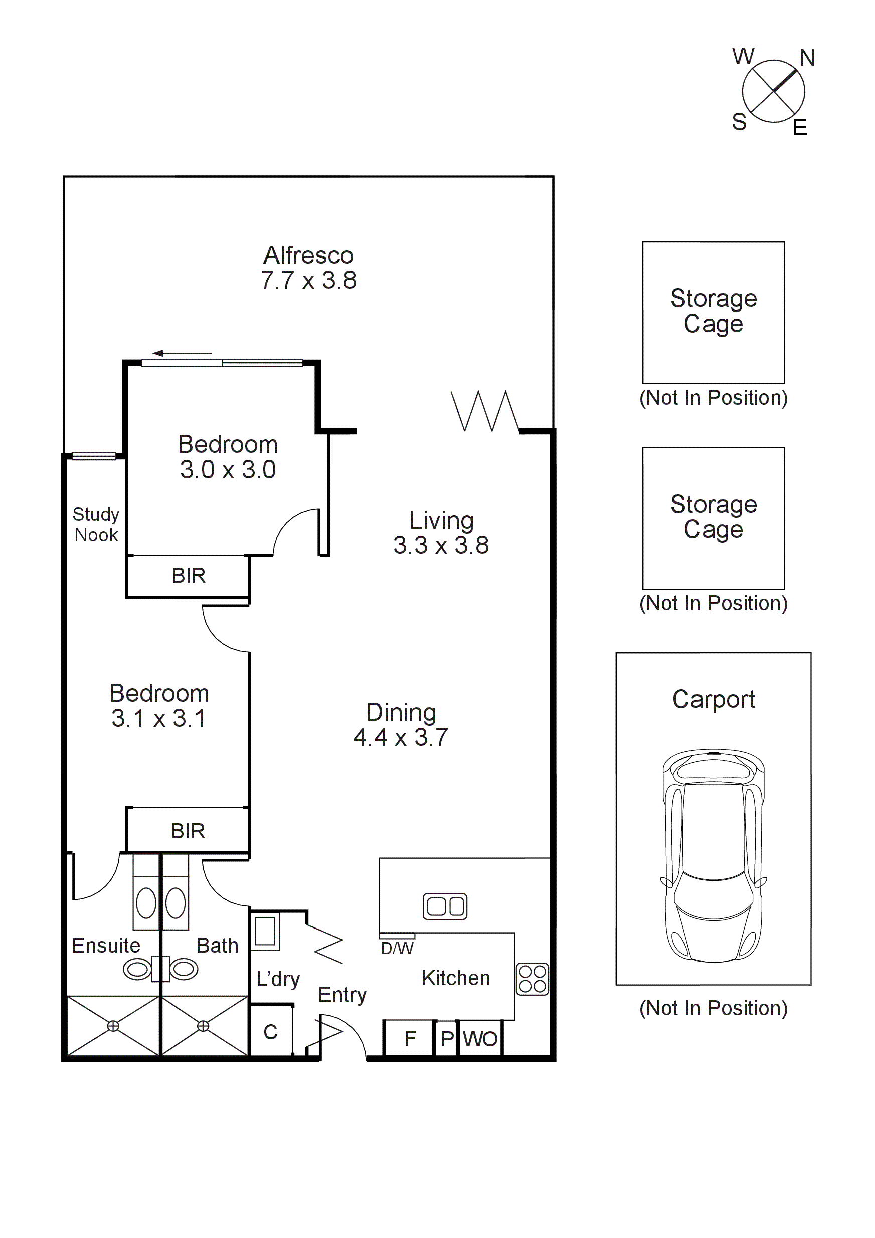 12/15 Vickery Street, Bentleigh VIC 3204 - Floorplan
