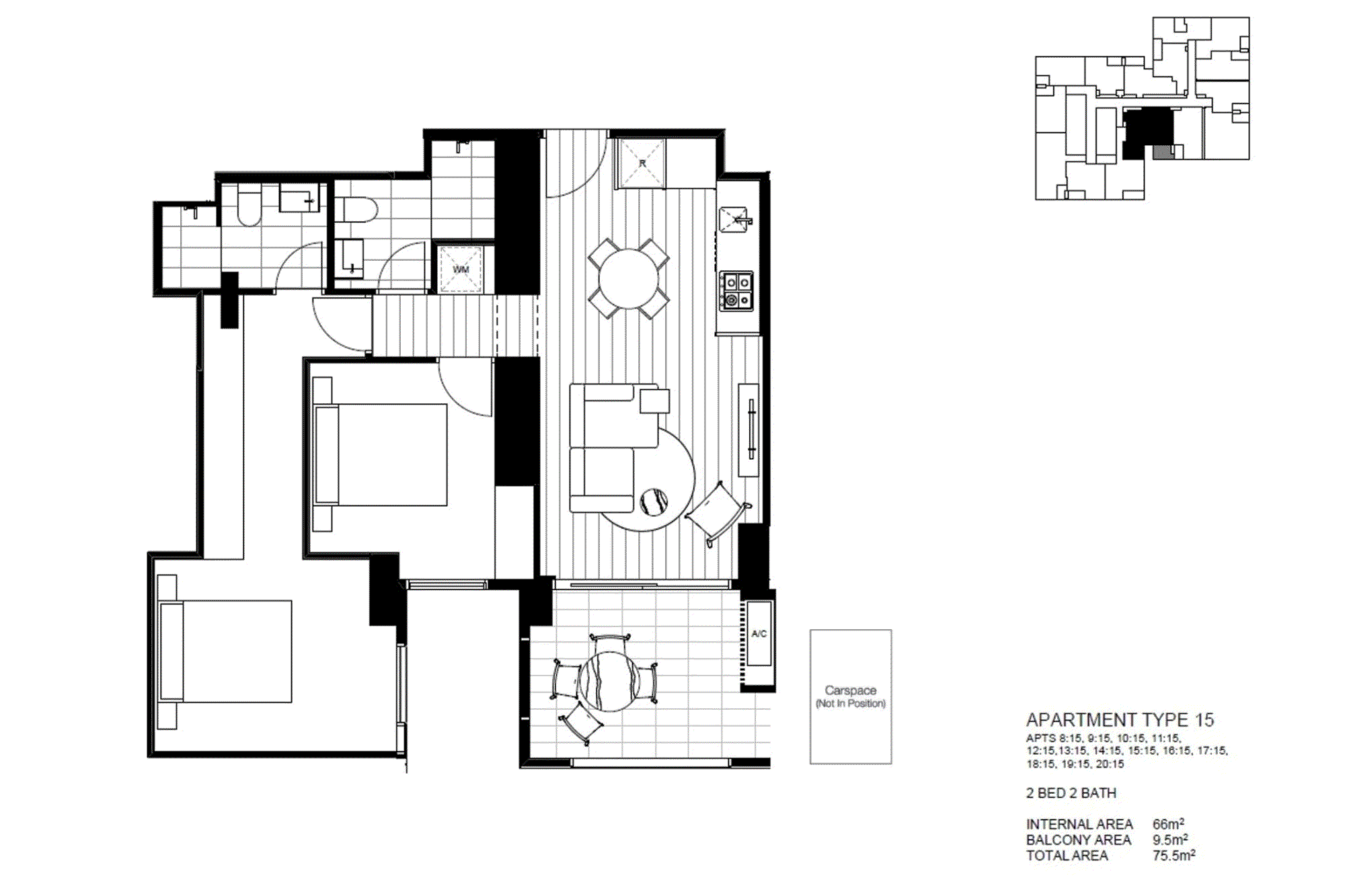 1215/8 Pearl River Road, Docklands VIC 3008 - Floorplan