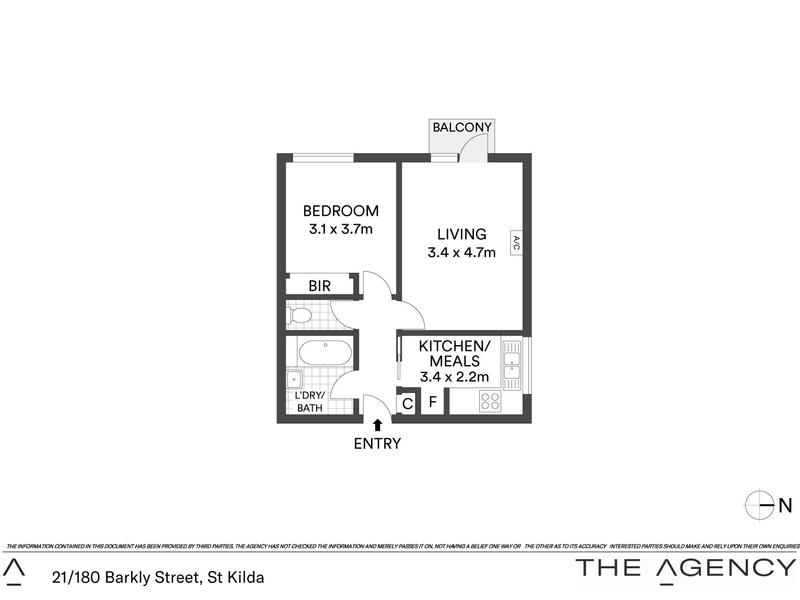 12/180 Barkly Street, St Kilda VIC 3182 - Floorplan