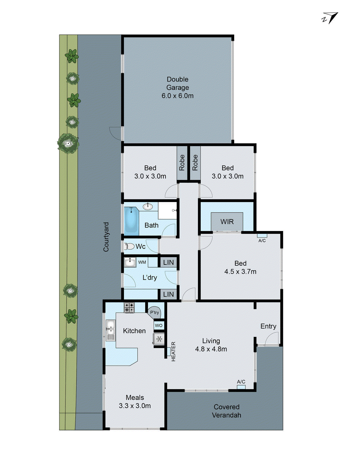 1/22 Bieske Road, Grovedale VIC 3216 - Floorplan