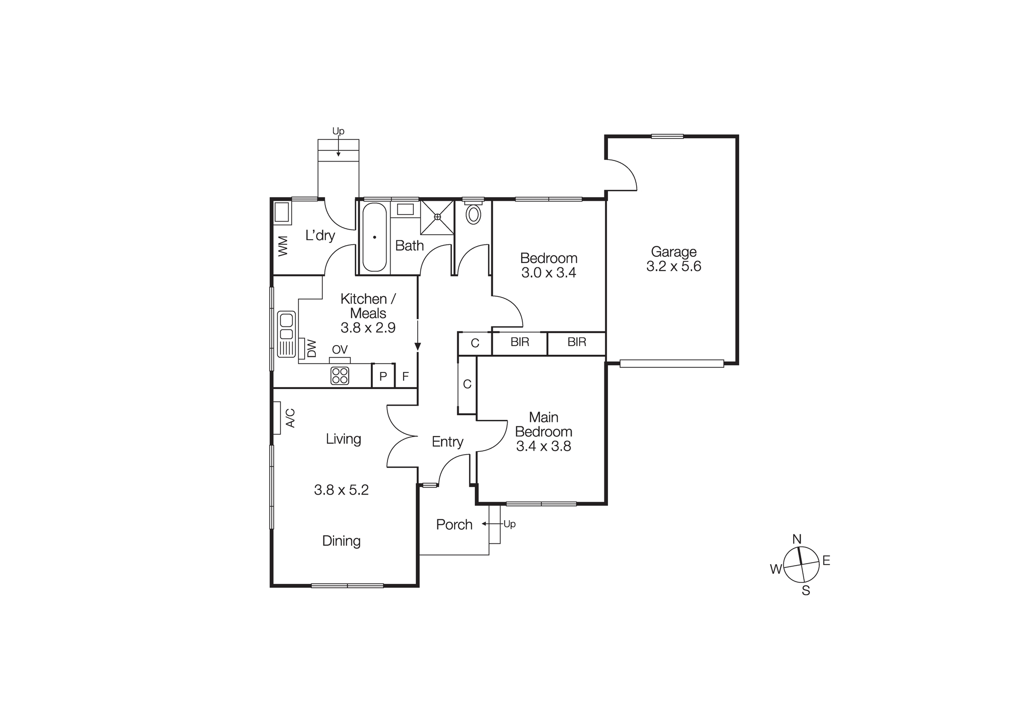 1/22 Clapham Road, Hughesdale VIC 3166 - Floorplan