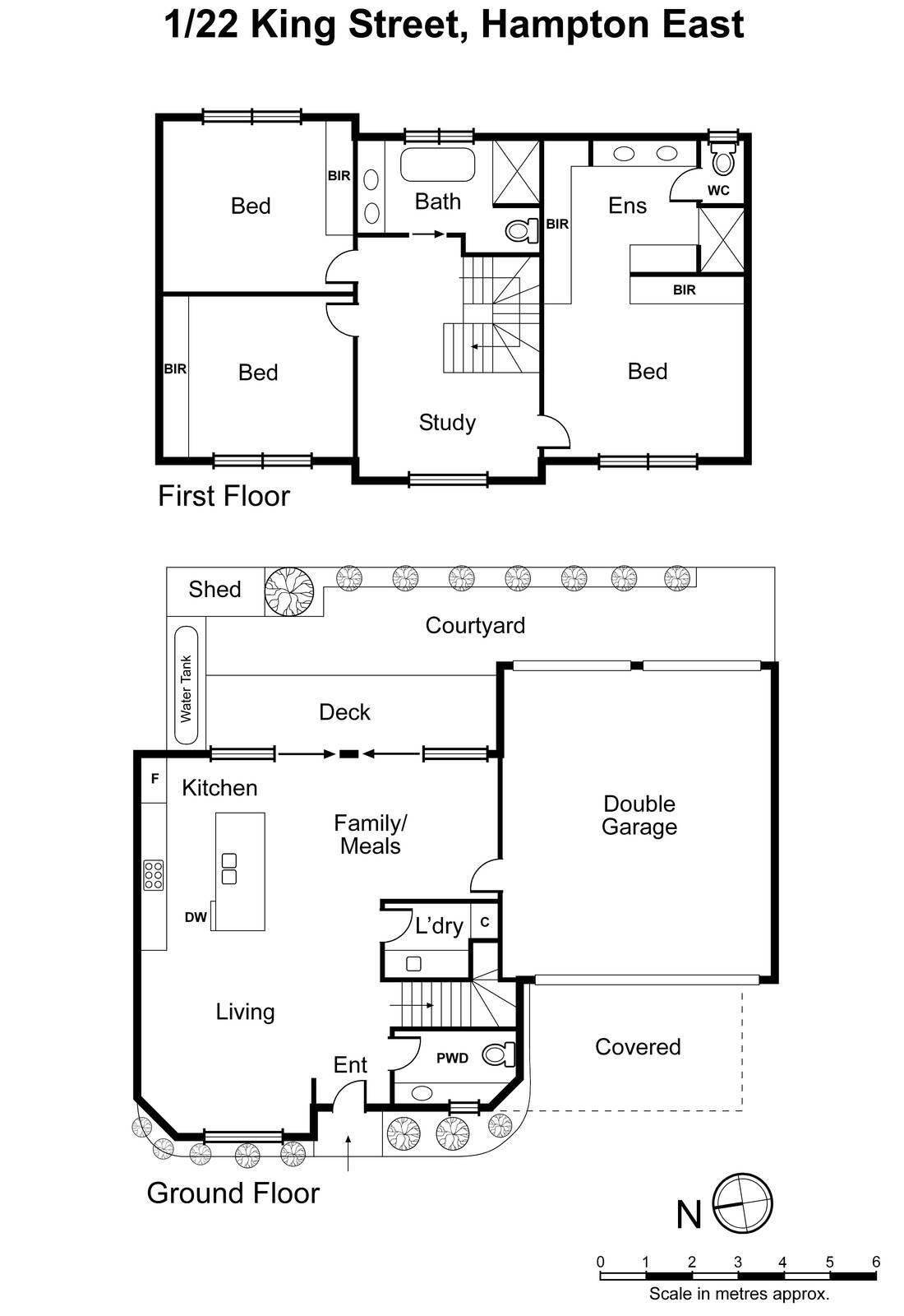 1/22 King Street, Hampton East VIC 3188 - Floorplan