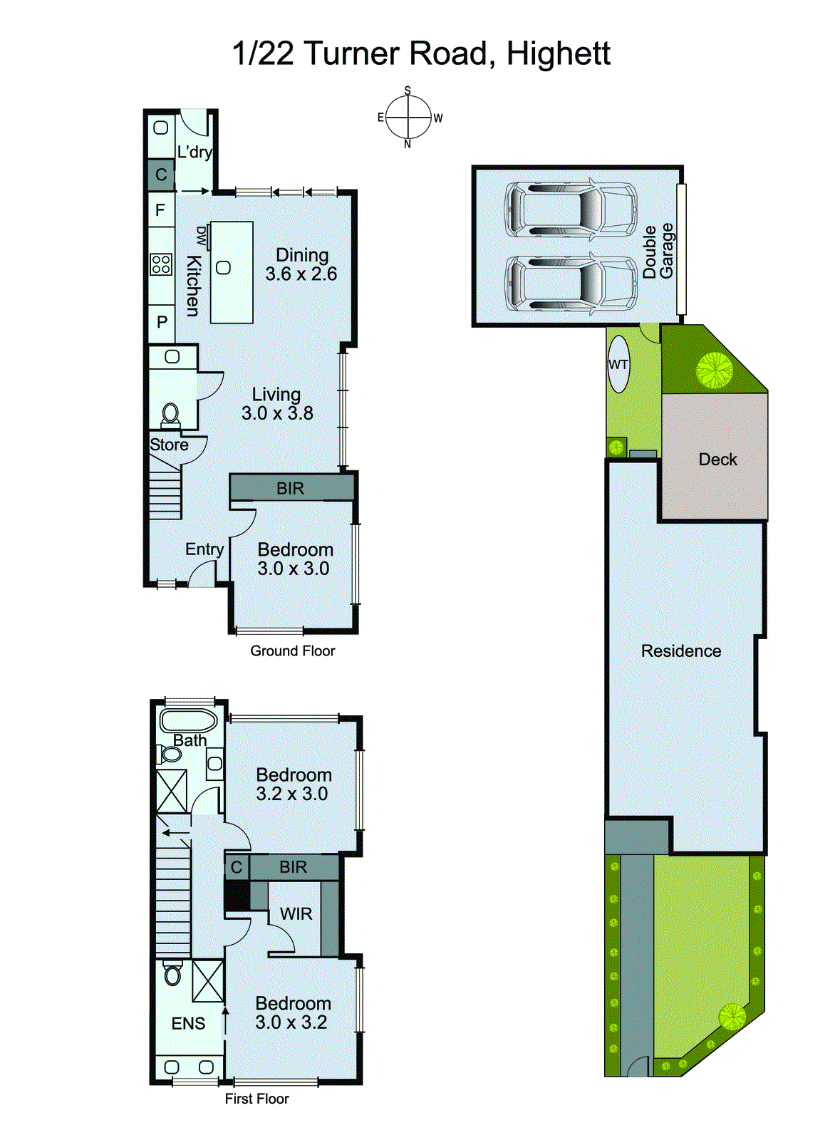 1/22 Turner Road, Highett VIC 3190 - Floorplan