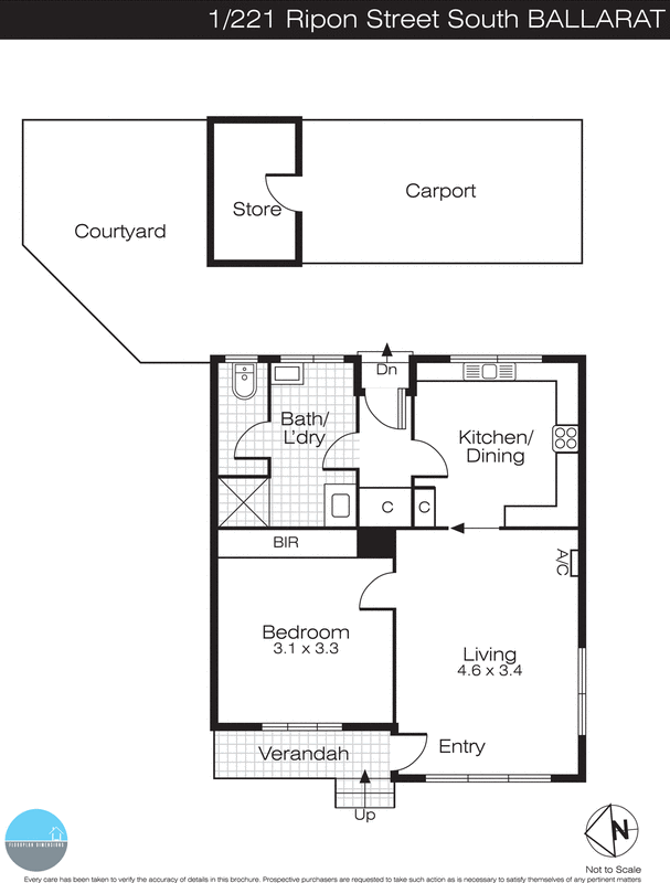 1/221 Ripon Street South, Ballarat VIC 3350 - Floorplan