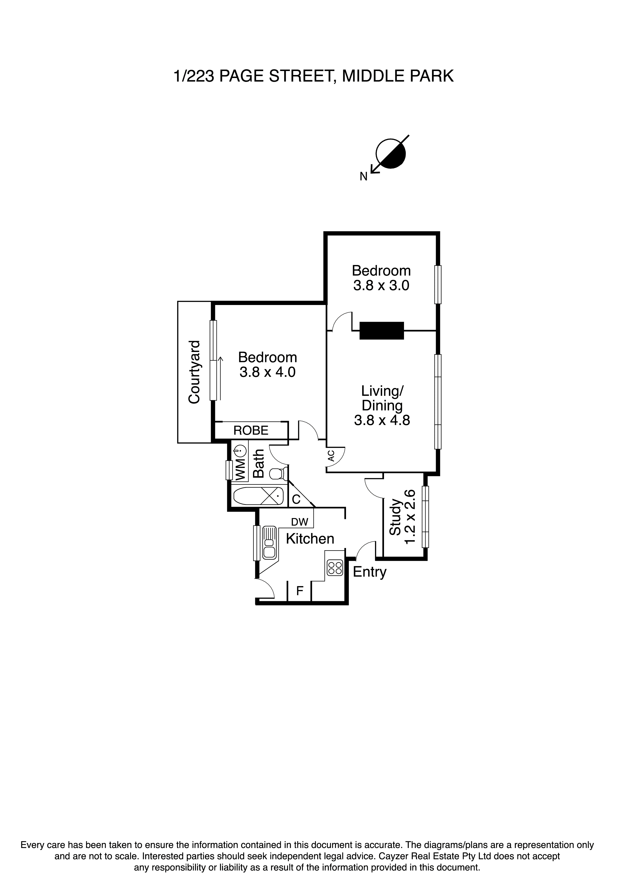 1/223 Page Street, Middle Park VIC 3206 - Floorplan
