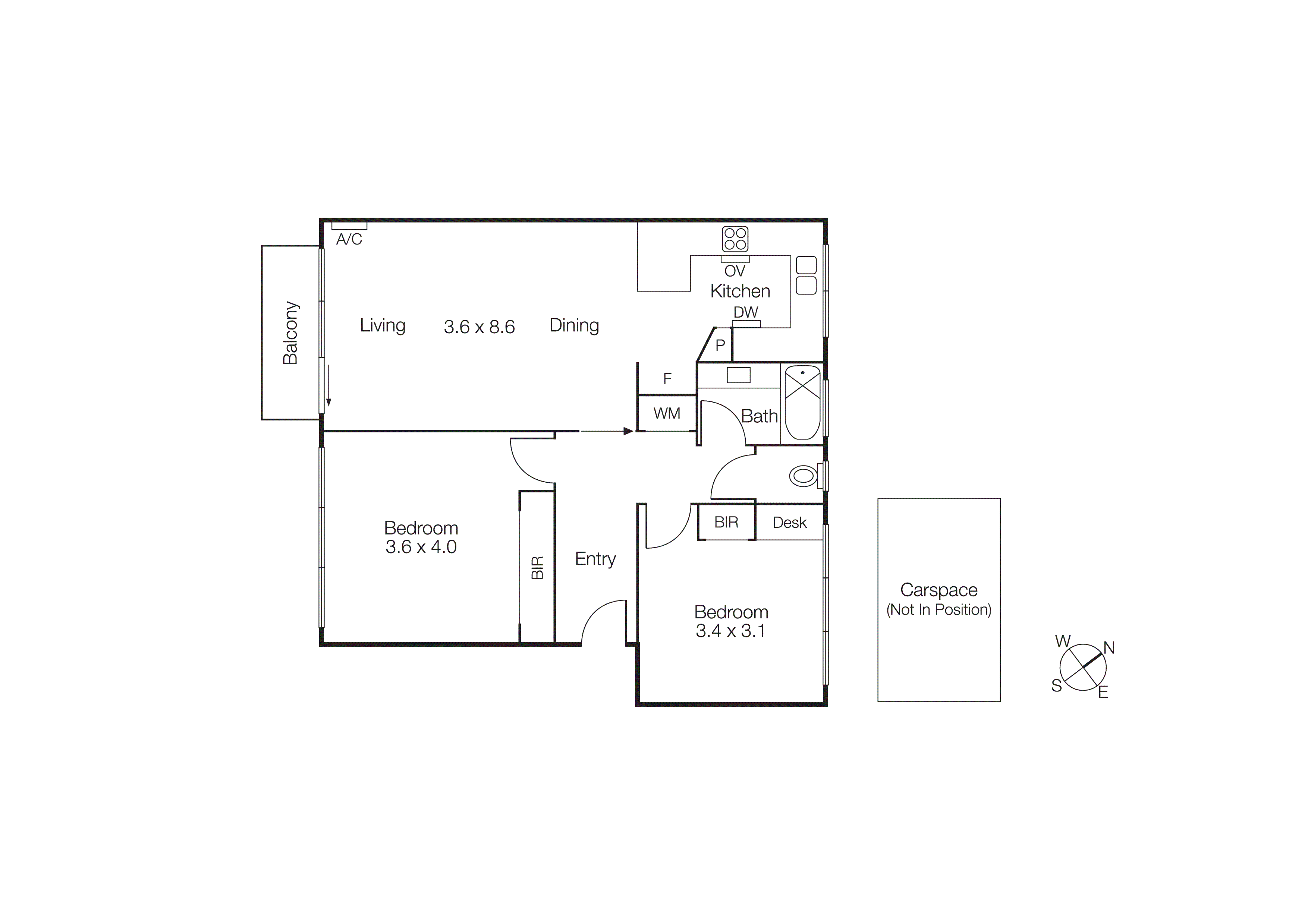 12/28 Docker Street, Elwood VIC 3184 - Floorplan