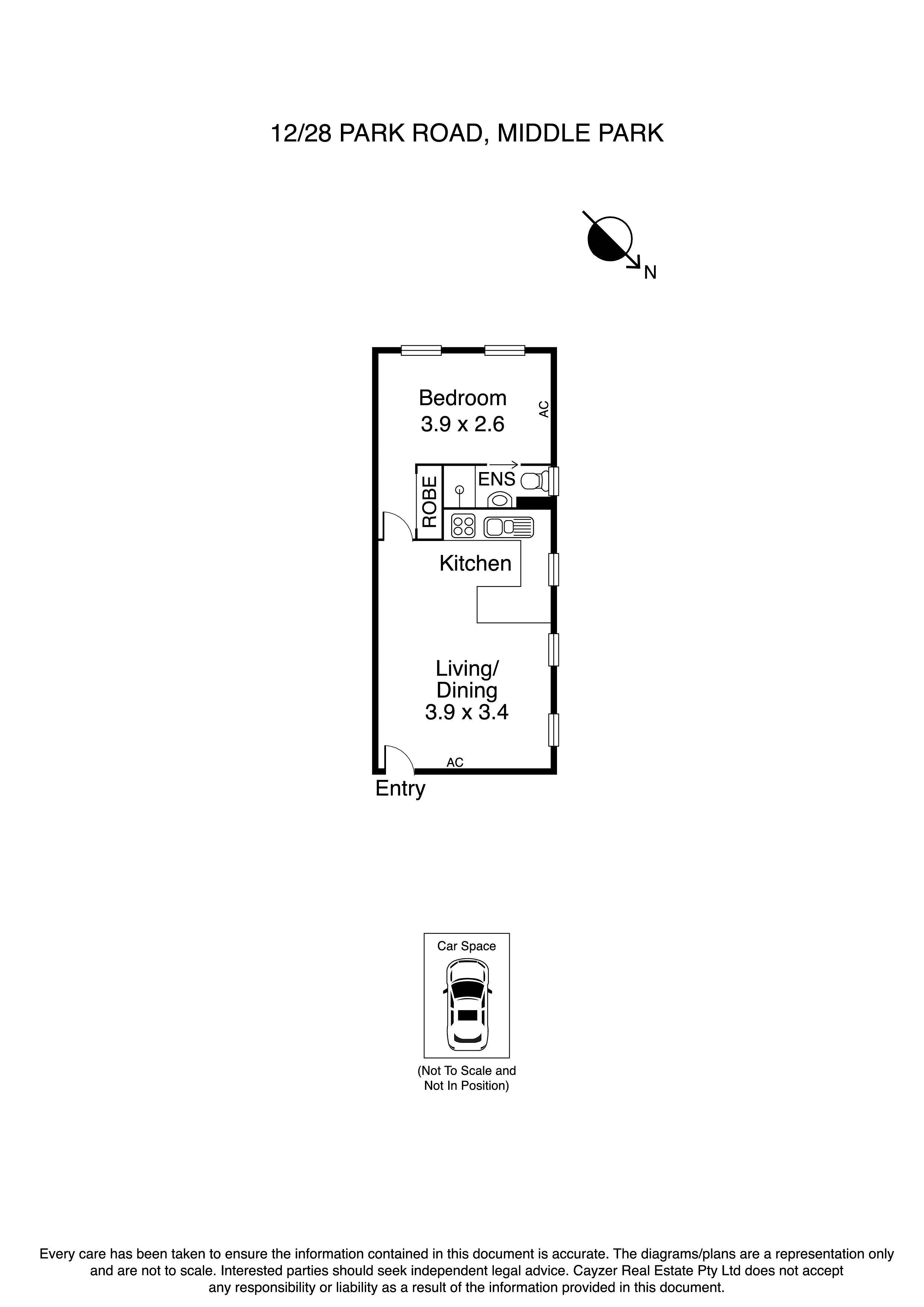 12/28 Park Road, MIDDLE PARK VIC 3206 - Floorplan