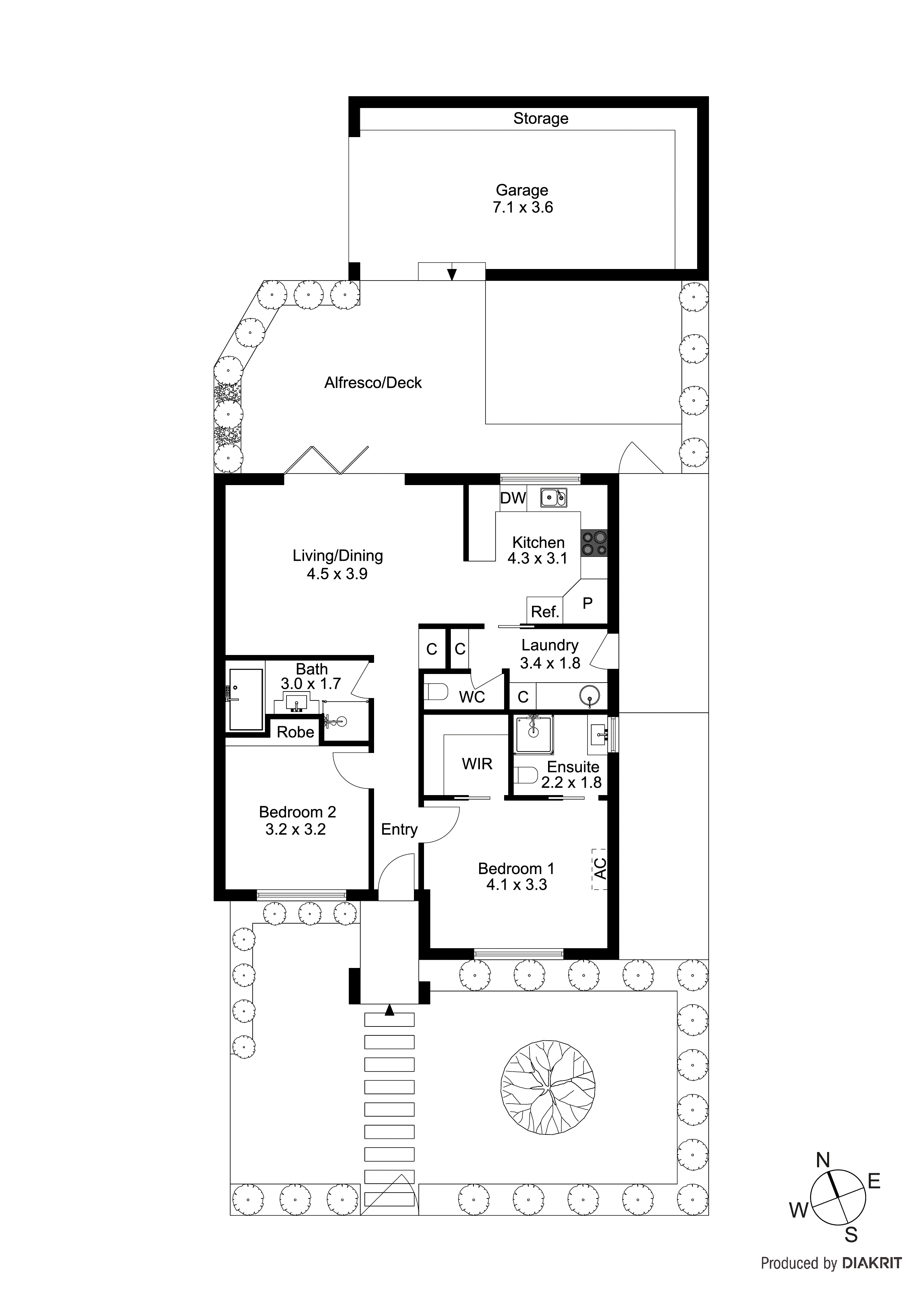 1/23 Boonong Avenue, Seaford VIC 3198 - Floorplan