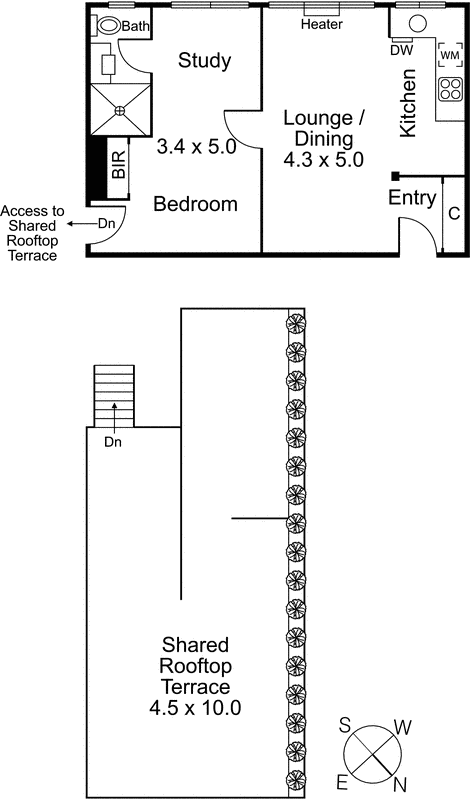 12/3 Cowderoy Street, St Kilda West VIC 3182 - Floorplan