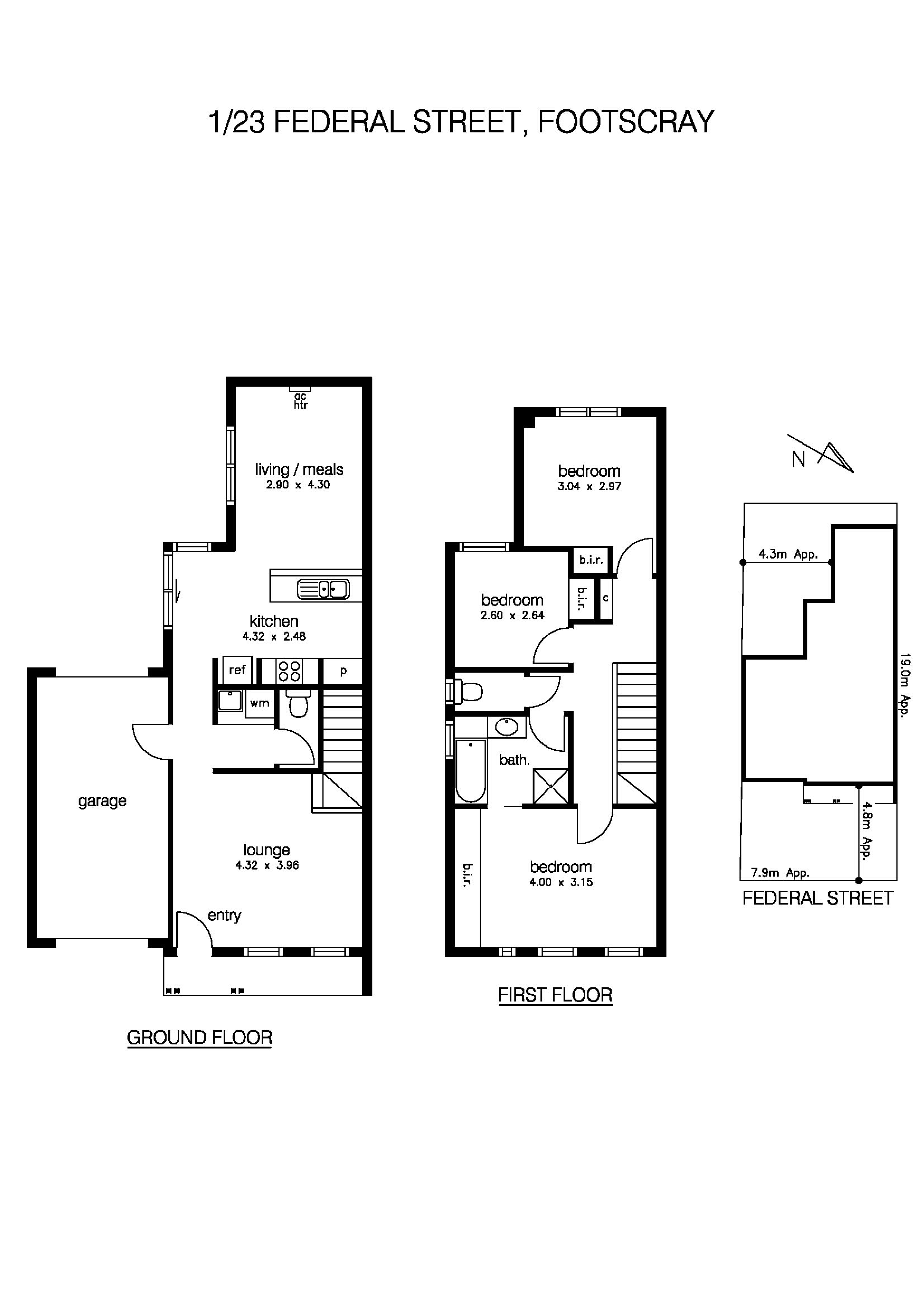 1/23 Federal Street, FOOTSCRAY VIC 3011 - Floorplan