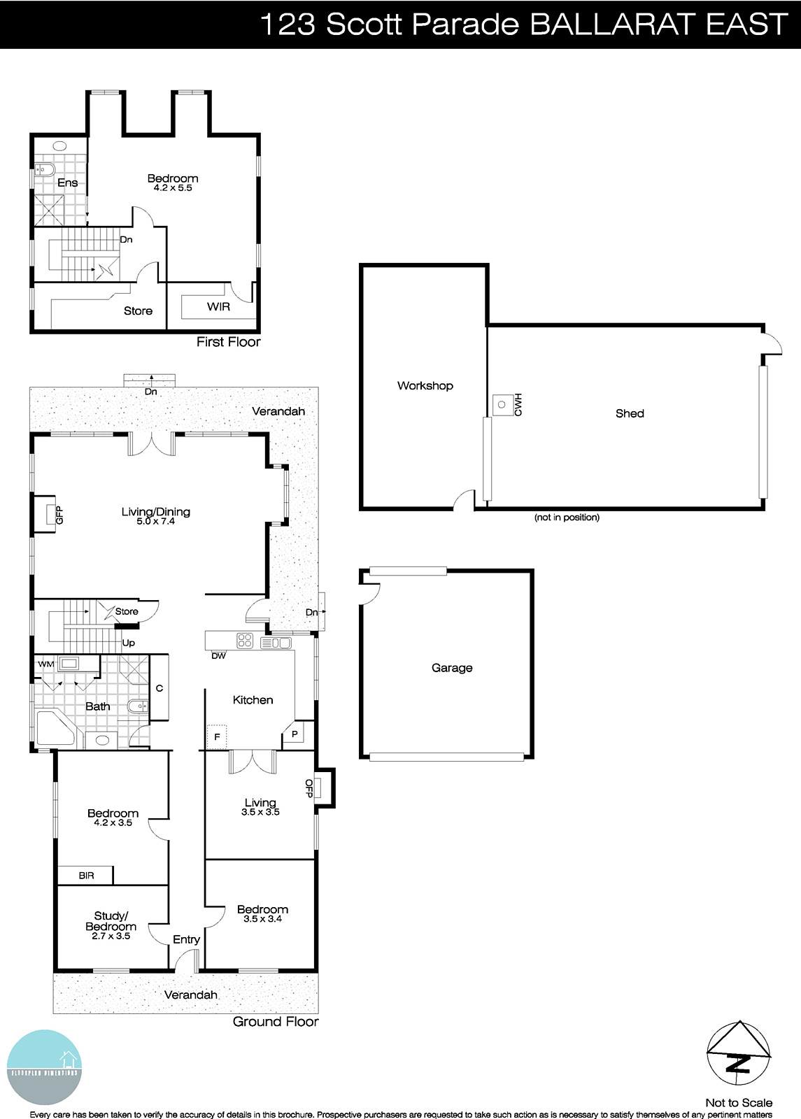 123 Scott Parade, Ballarat East VIC 3350 - Floorplan