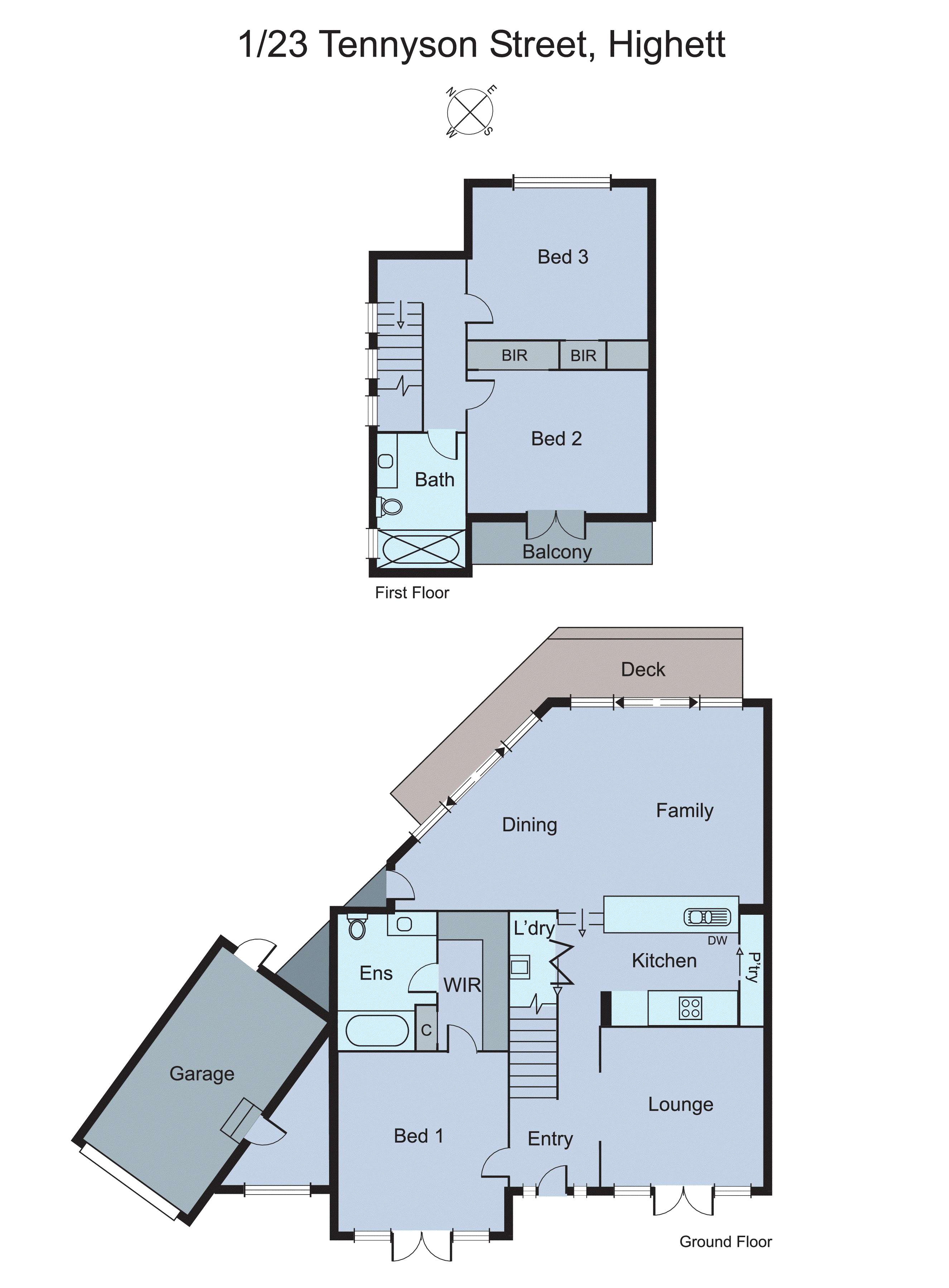 1/23 Tennyson Street, Highett VIC 3190 - Floorplan