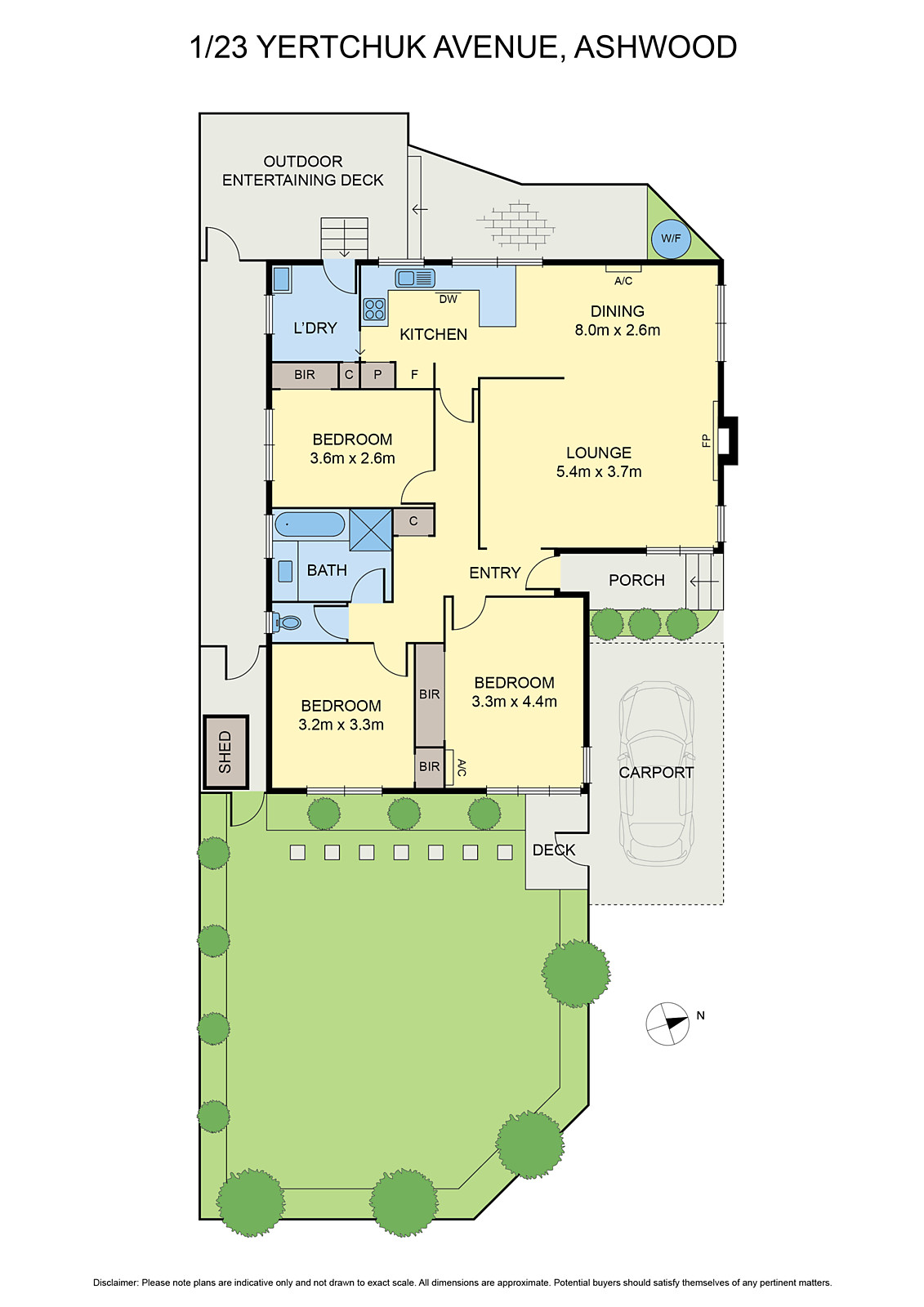 1/23 Yertchuk Avenue, Ashwood VIC 3147 - Floorplan