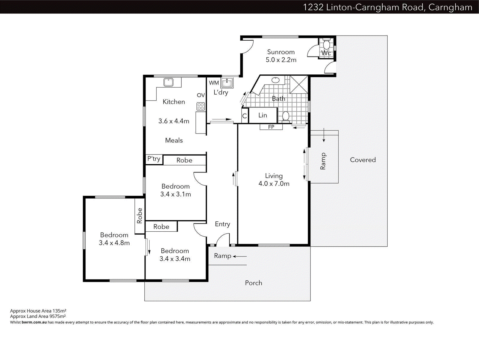 1232 Linton-Carngham Road, Carngham VIC 3351 - Floorplan