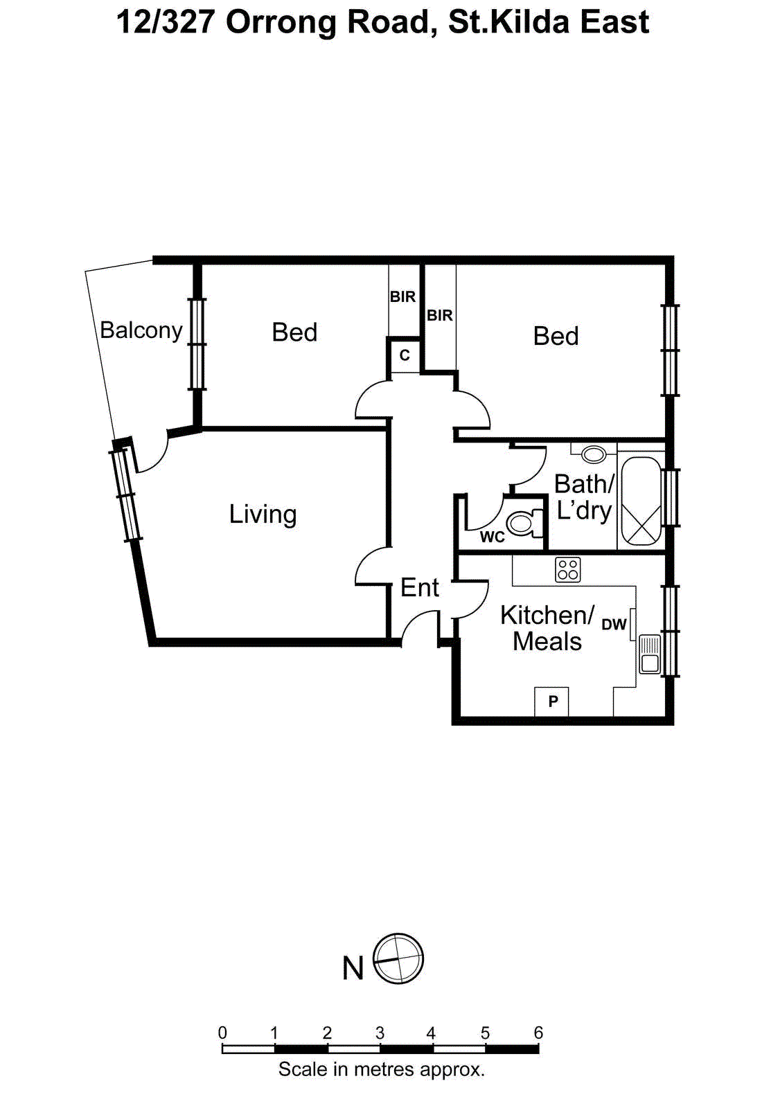12/327 Orrong Road, St Kilda East VIC 3183 - Floorplan