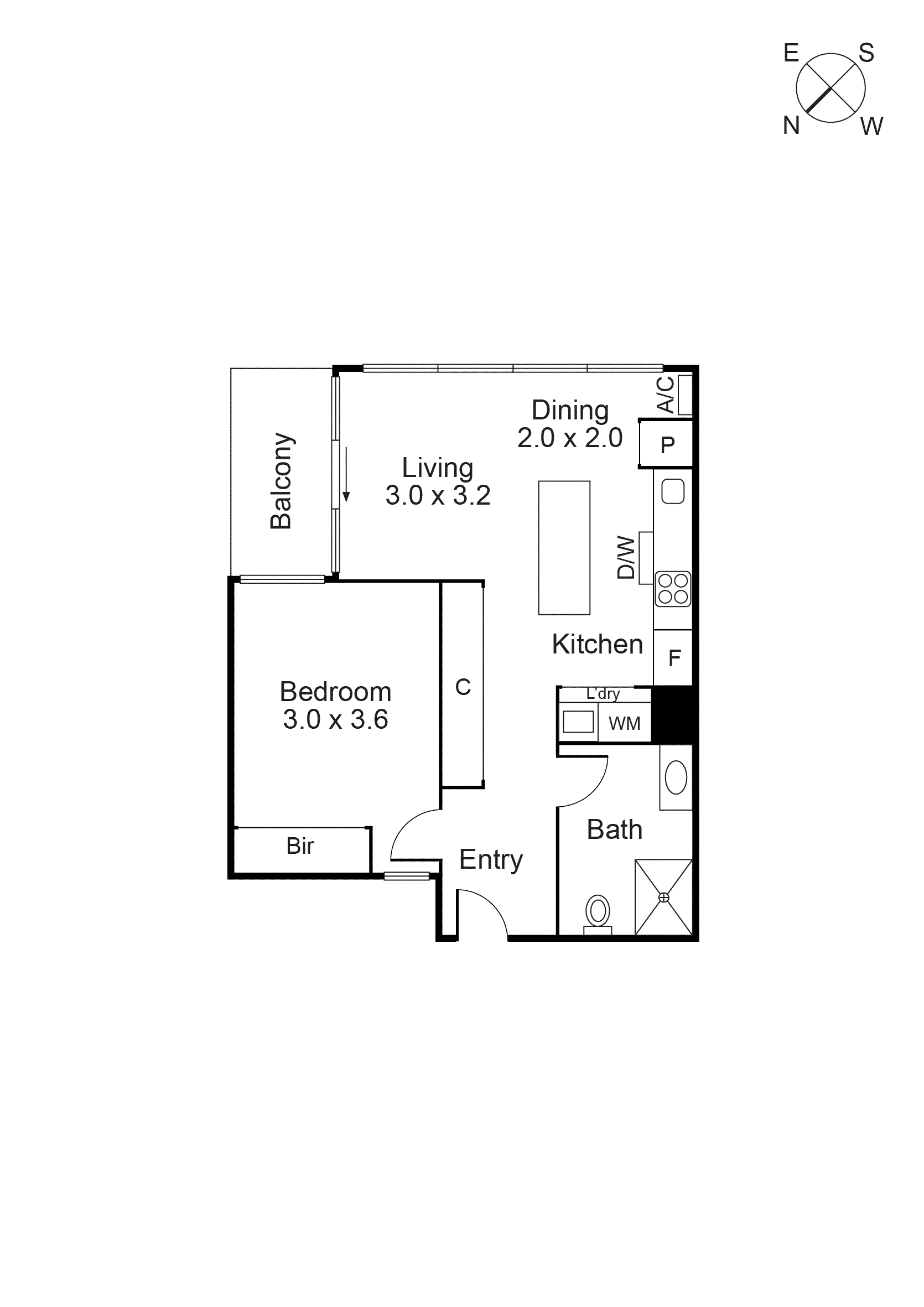 123/288 Albert Street, Brunswick VIC 3056 - Floorplan