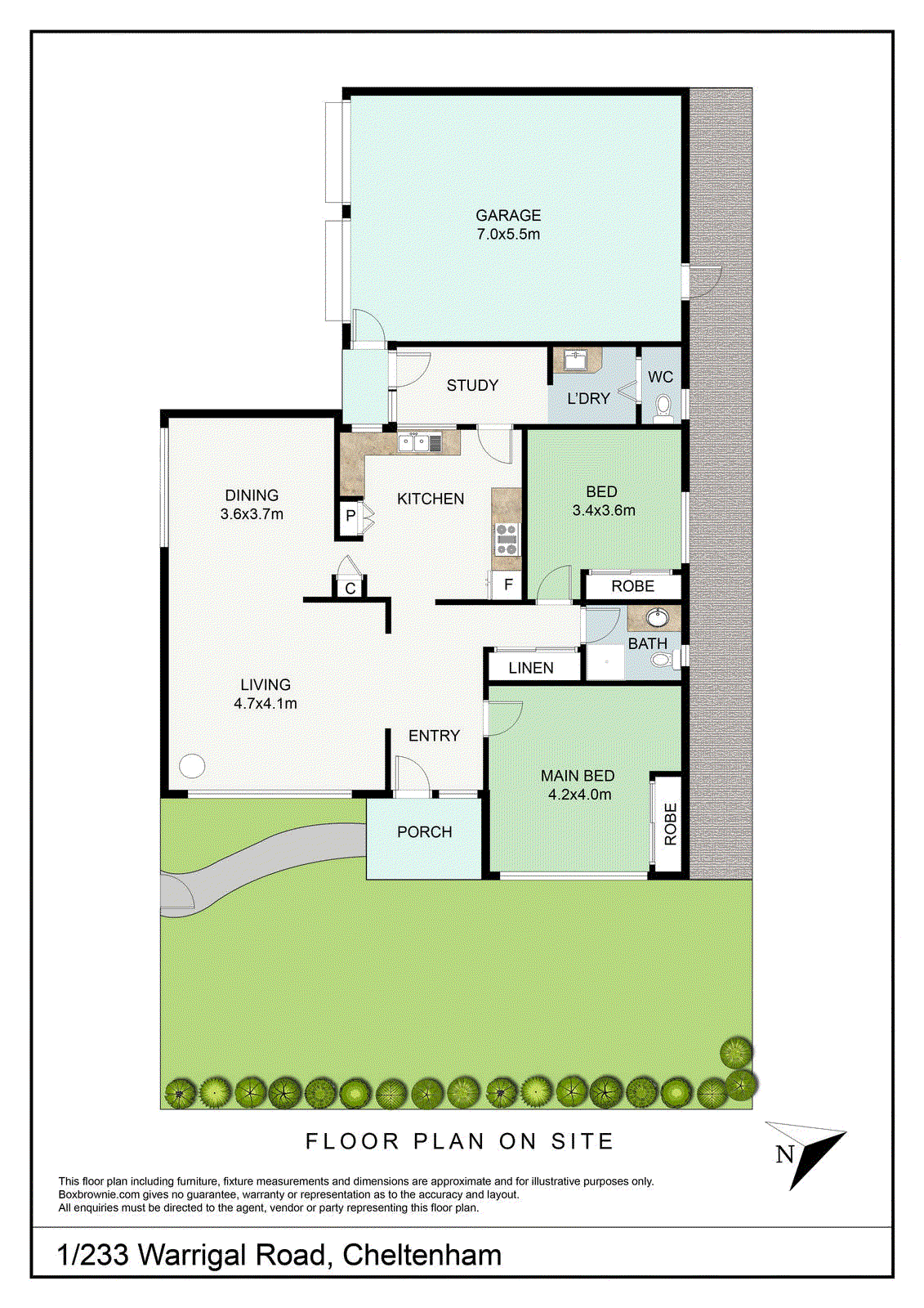 1/233 Warrigal Road, Cheltenham VIC 3192 - Floorplan