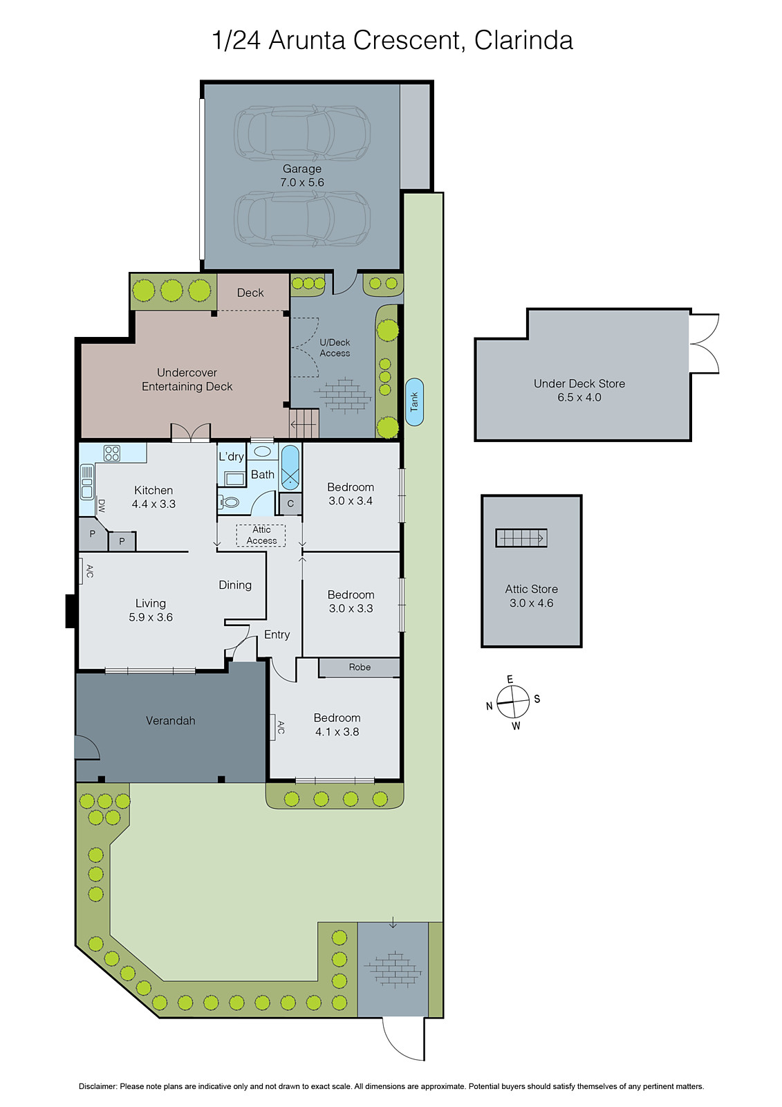 1/24 Arunta Crescent, Clarinda VIC 3169 - Floorplan