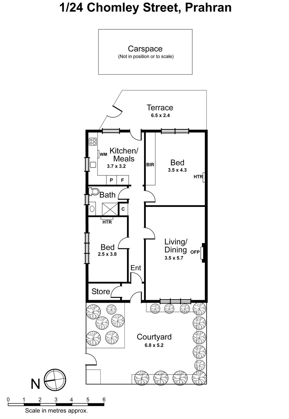 1/24 Chomley Street, Prahran VIC 3181 - Floorplan