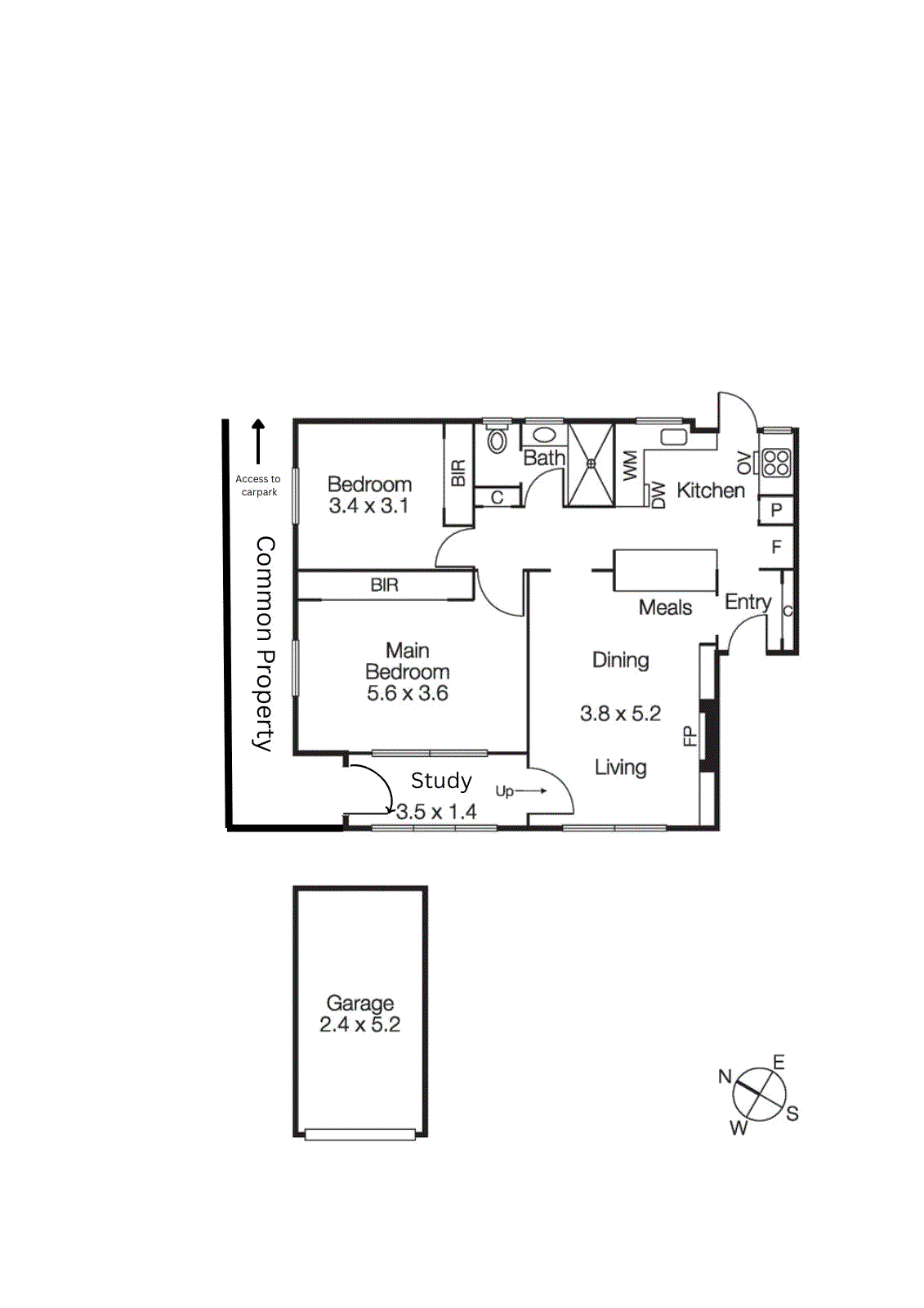 1/24 Dickens Street, Elwood VIC 3184 - Floorplan
