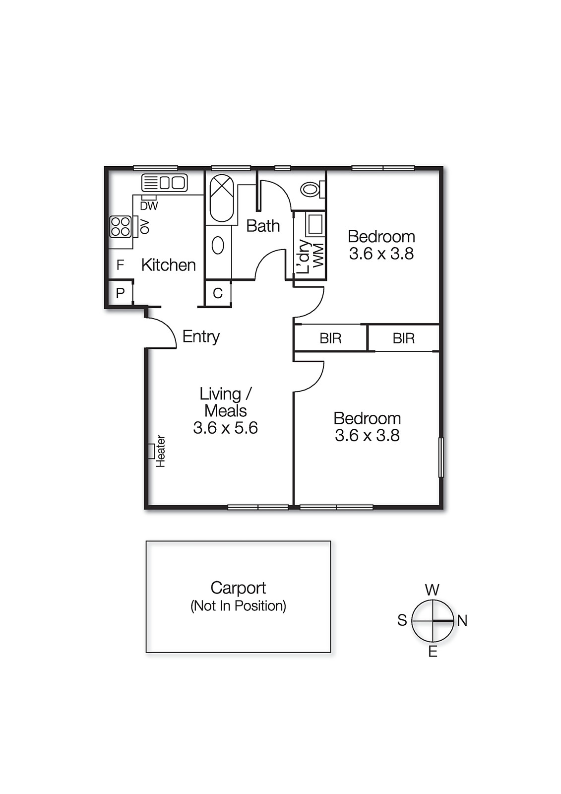 12/42 Grosvenor Street, Brighton VIC 3186 - Floorplan