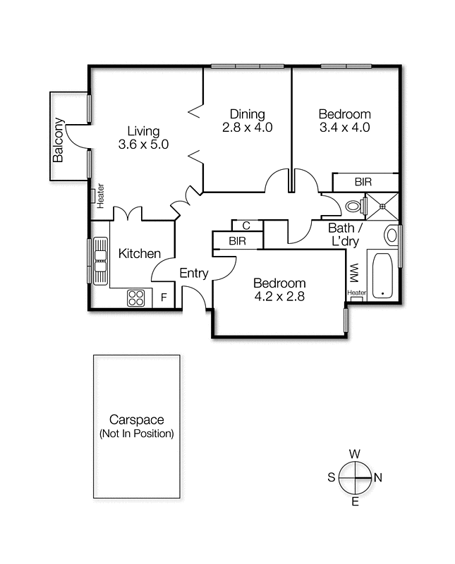 12/435 St Kilda Street, Elwood VIC 3184 - Floorplan