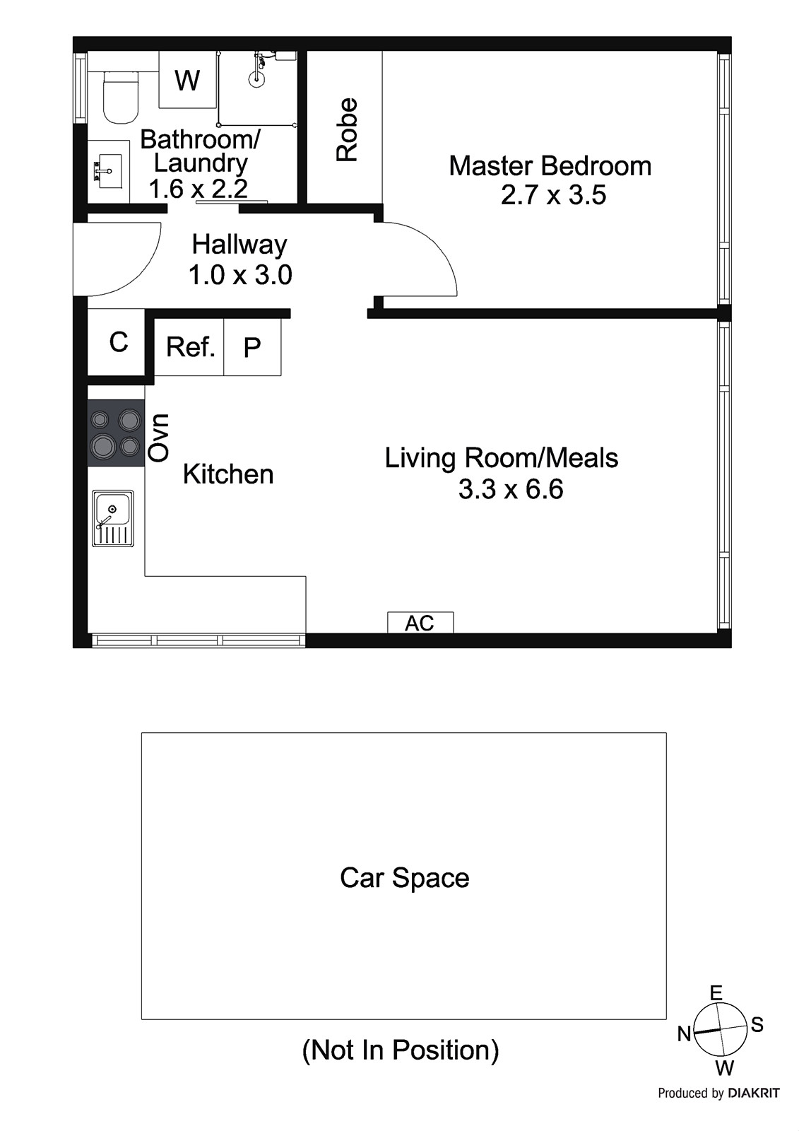 1/244 Barkly Street, St Kilda VIC 3182 - Floorplan