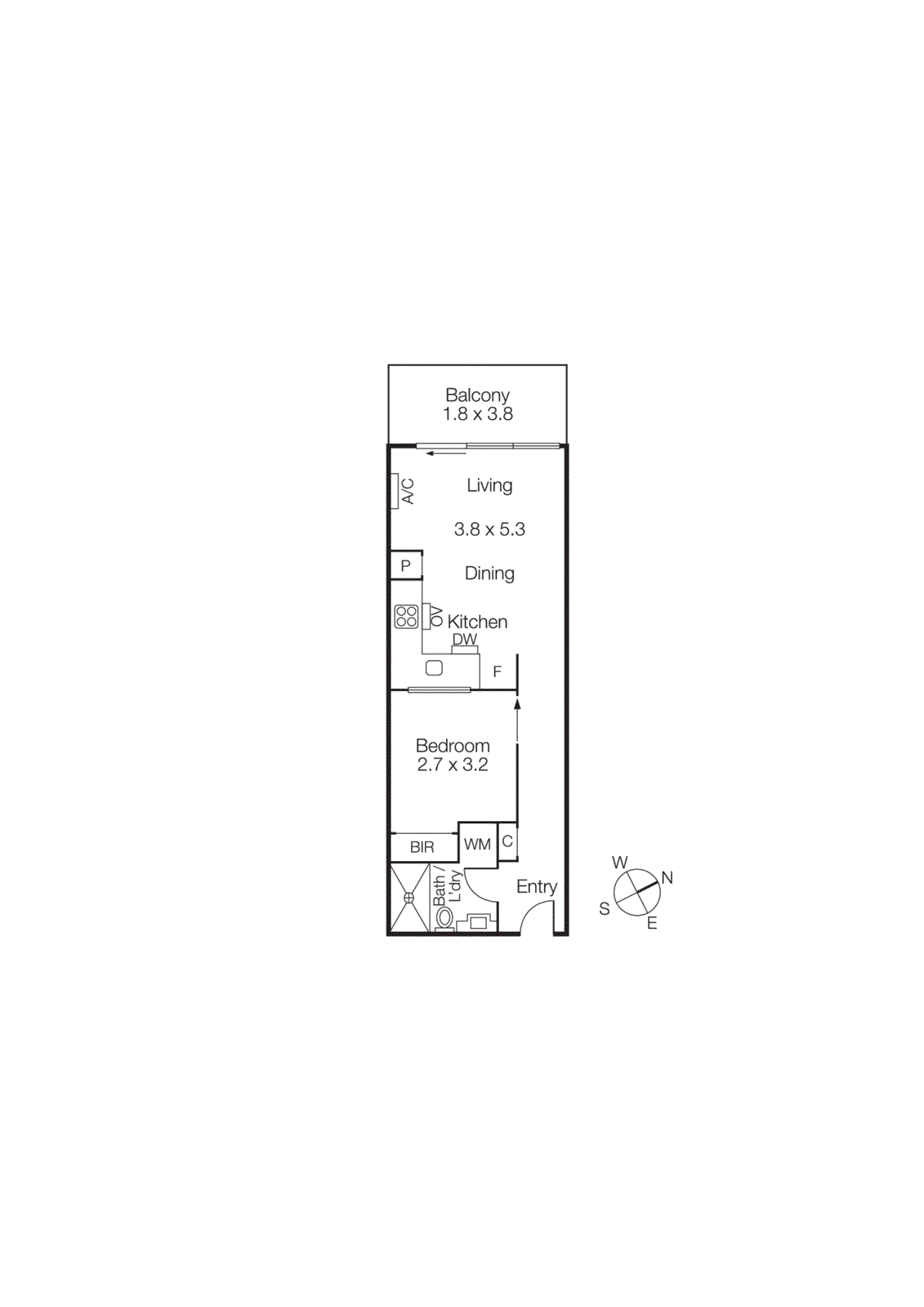 124/70 Nott Street, Port Melbourne VIC 3207 - Floorplan