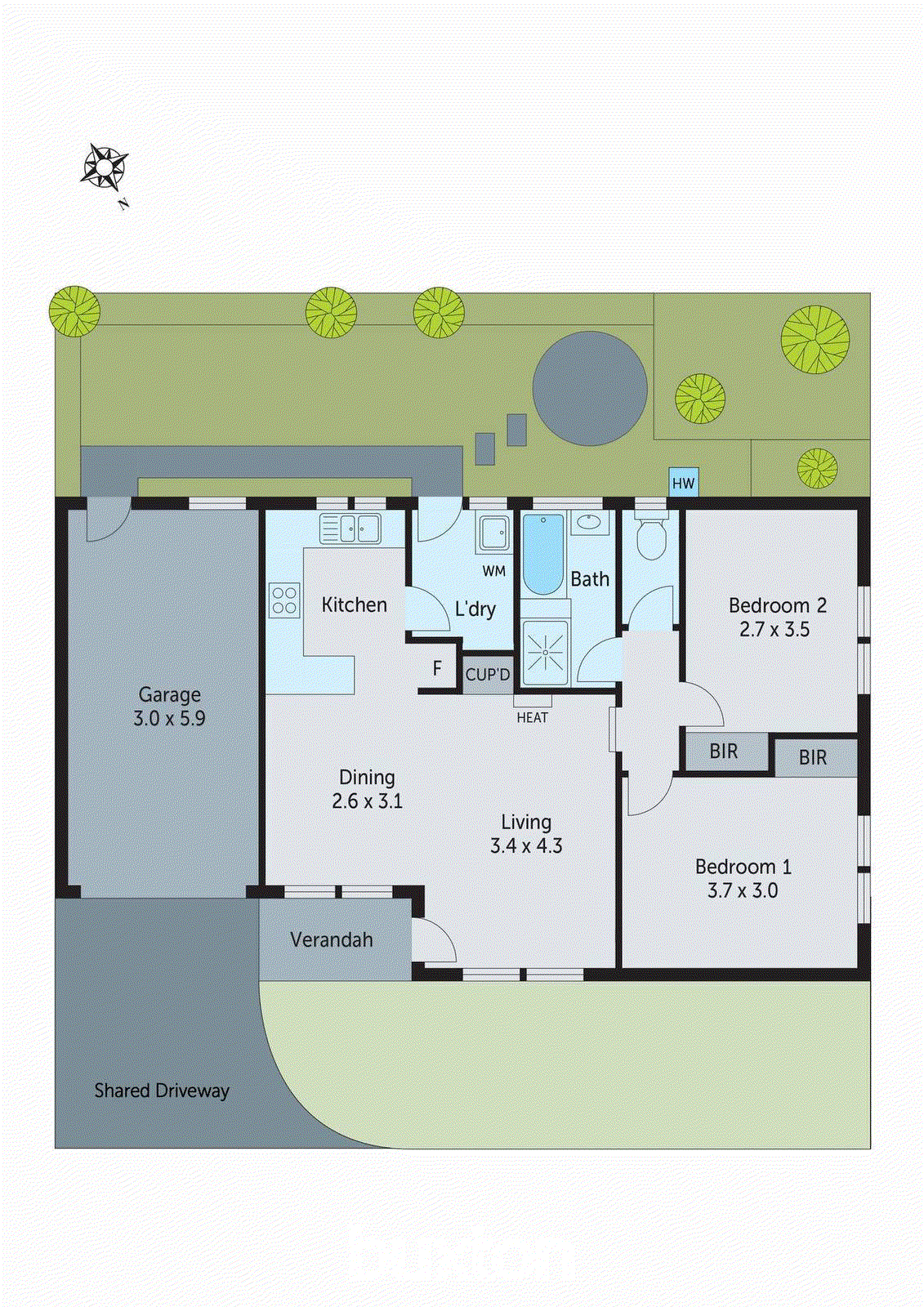 1/25-27 Enfield Drive, St Albans Park VIC 3219 - Floorplan
