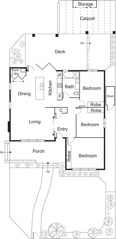 1/25 Bellevue Road, Bentleigh East VIC 3165 - Floorplan