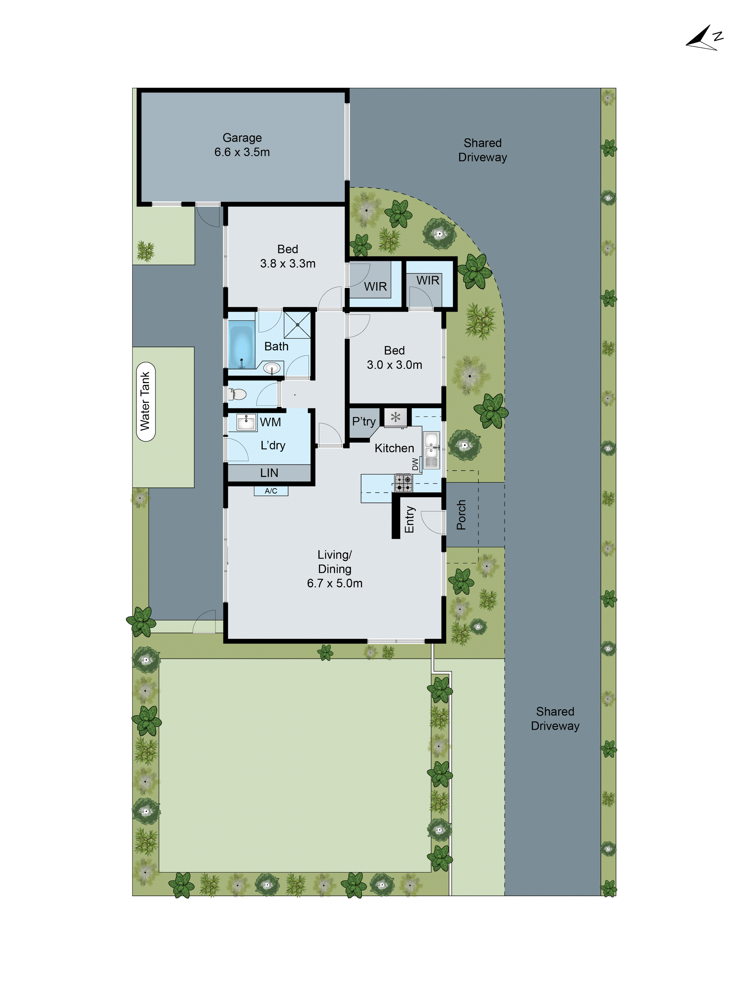 1/25 Clarke Avenue, Belmont VIC 3216 - Floorplan
