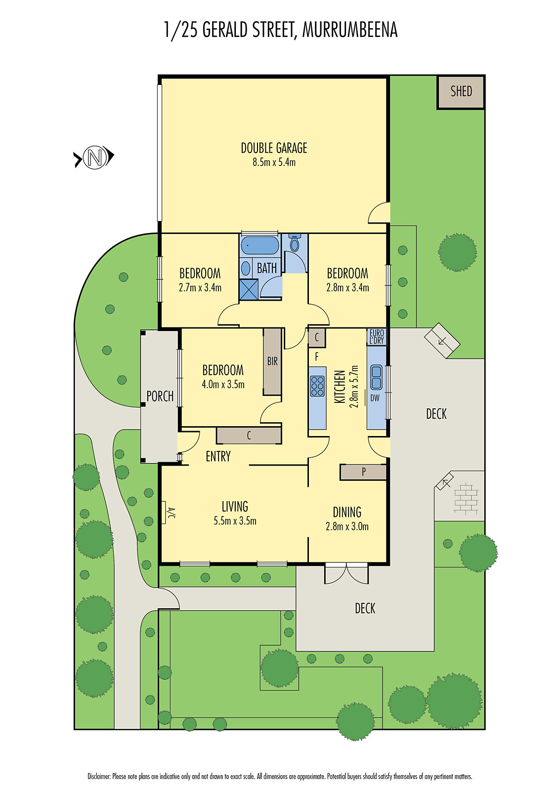 1/25 Gerald Street, Murrumbeena VIC 3163 - Floorplan