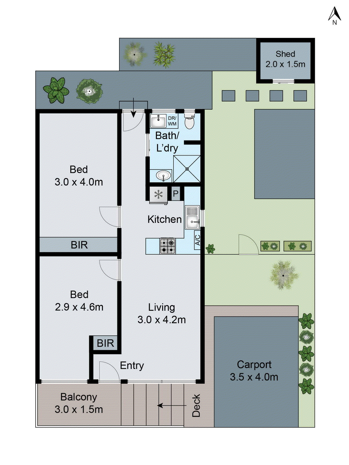 1/25 North Valley Road, Highton VIC 3216 - Floorplan