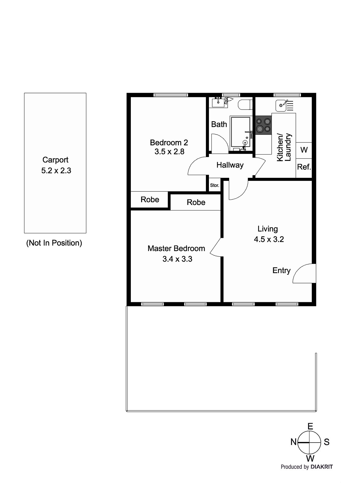 1/25 Royal Avenue, Glen Huntly VIC 3163 - Floorplan