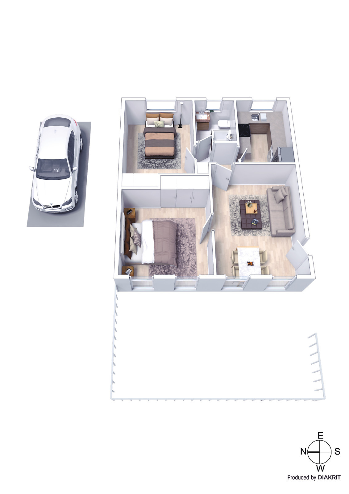 1/25 Royal Avenue, Glen Huntly VIC 3163 - Floorplan