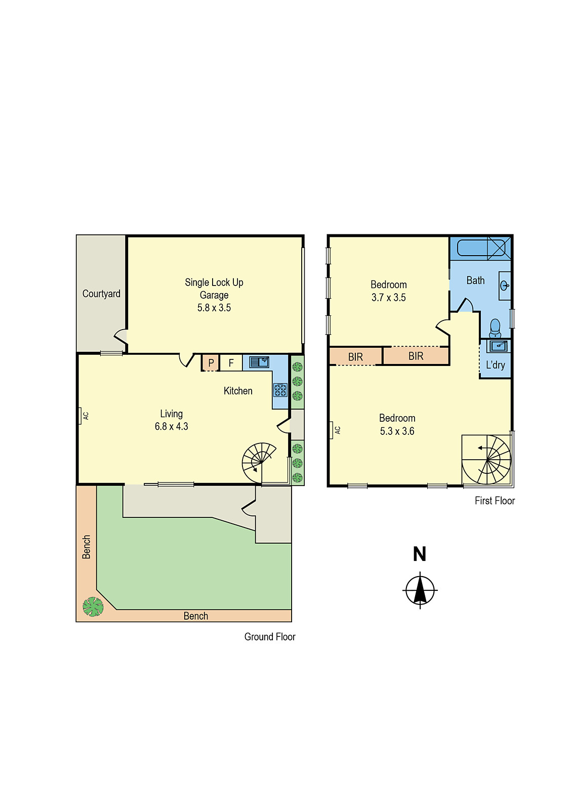 1/25 White Street, Parkdale VIC 3195 - Floorplan