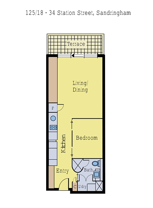 125/18-34 Station Street, Sandringham VIC 3191 - Floorplan