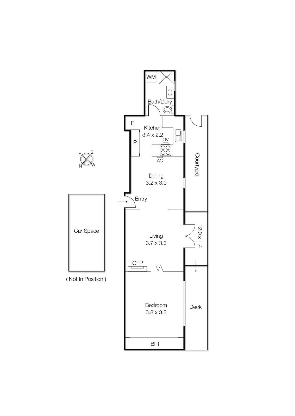 1/254 Dandenong Road, St Kilda East VIC 3183 - Floorplan