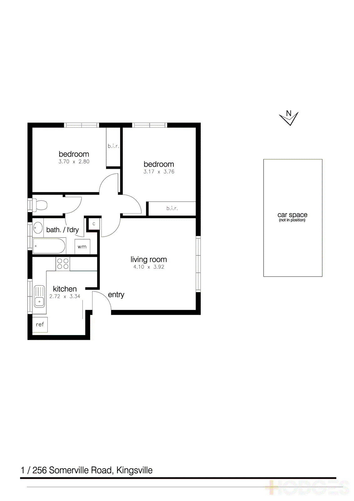 1/256 Somerville Road, Kingsville VIC 3012 - Floorplan
