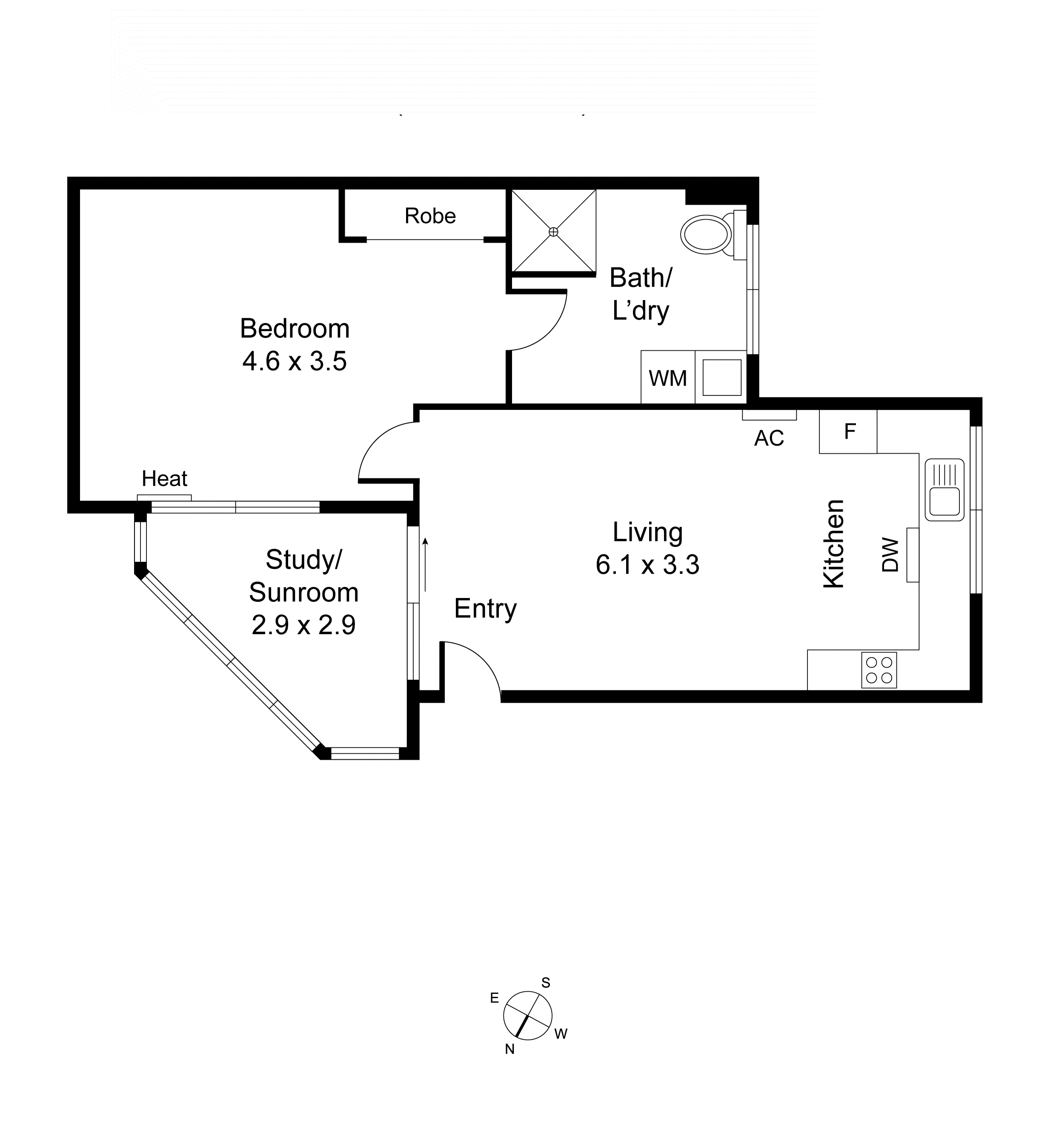 12/58 The Avenue, Windsor VIC 3181 - Floorplan